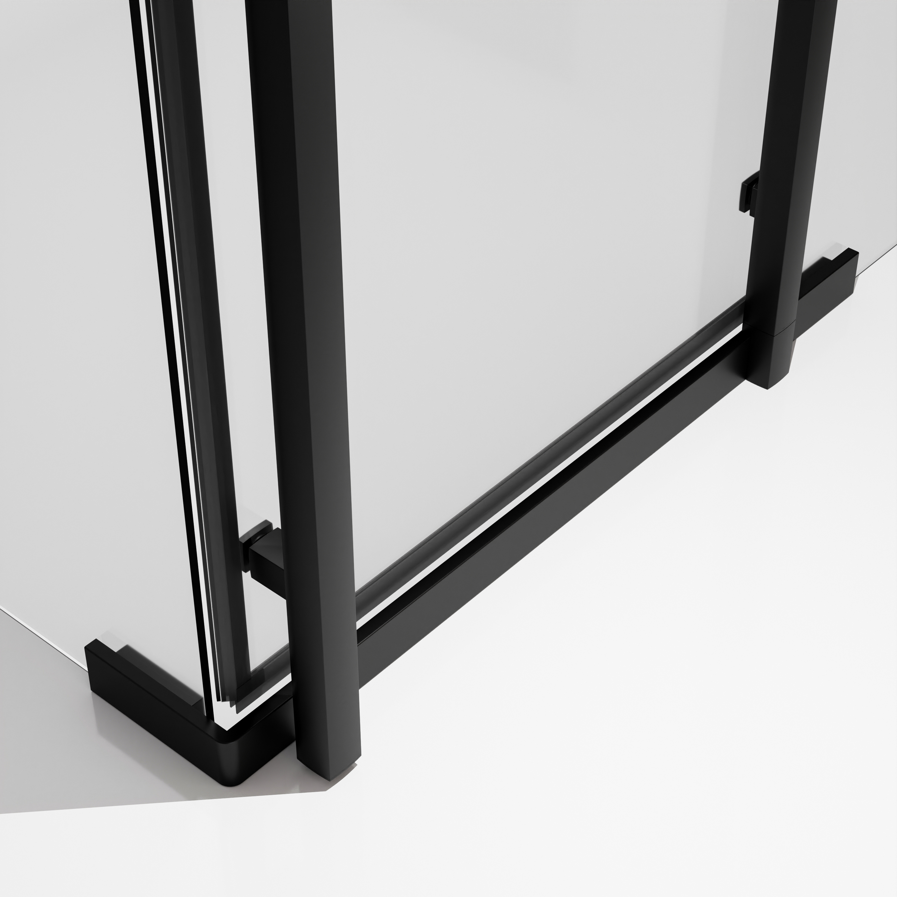 Kabina prysznicowa Titanium Open 90x90 cm czarna Durasan - 8