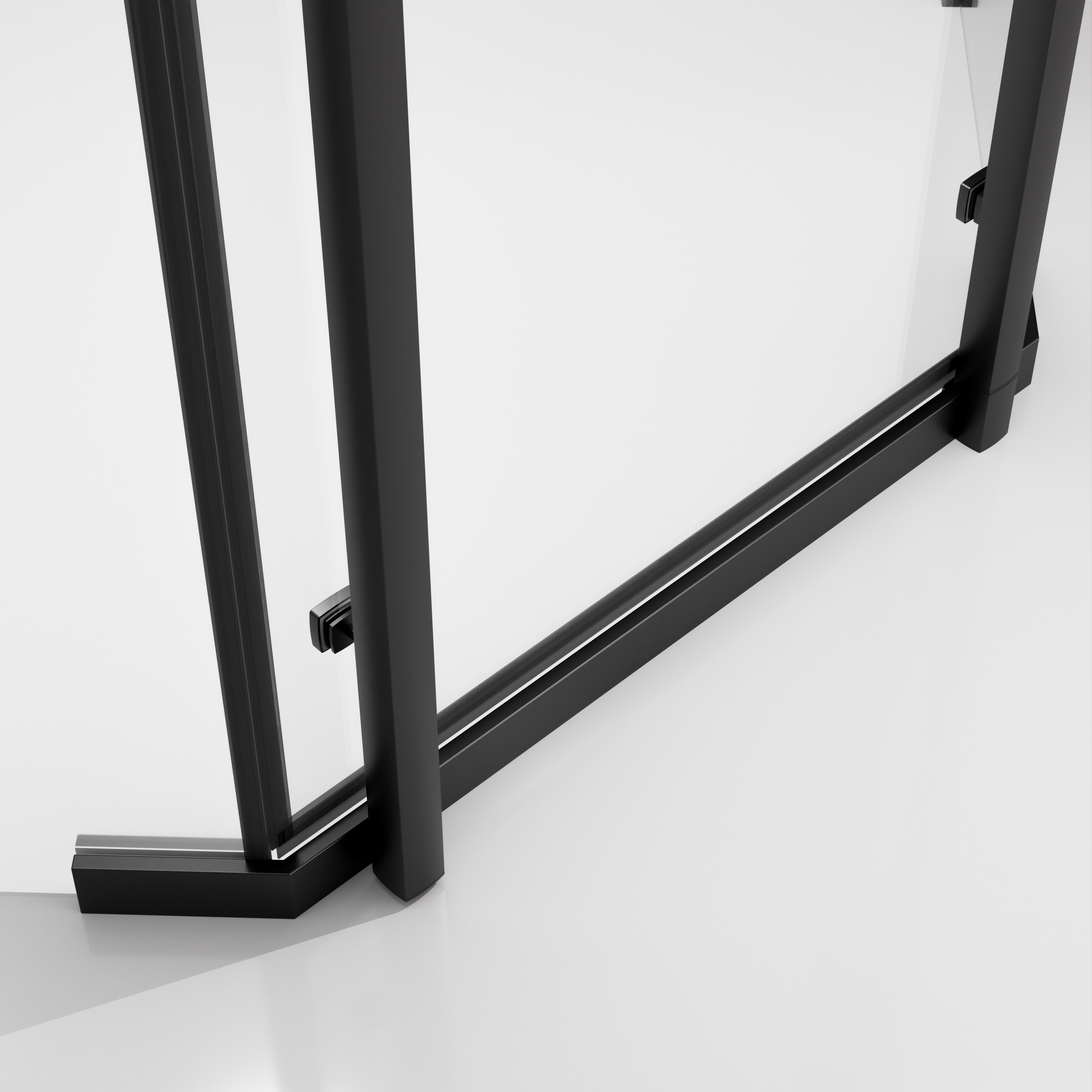 Kabina prysznicowa pięciokątna 90x90 cm czarna Titanium Durasan - 6