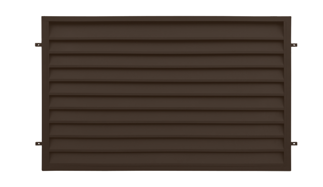 Przęsło ogrodzeniowe Kreta 2x1.2 m brązowe Polbram