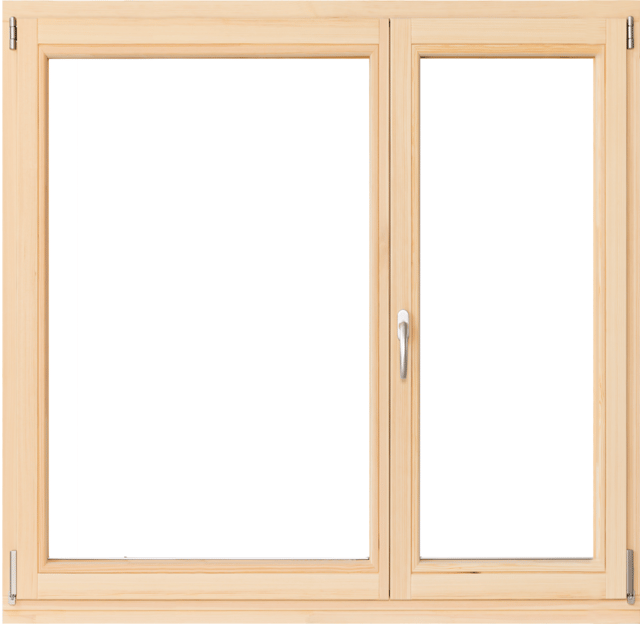 Okno drewniane sosnowe 3-szybowe fasadowe LM 90 O34 1465x1435 mm rozwierno-uchylne prawe/lewe do wewnątrz Lupol