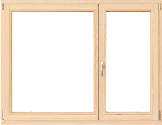 Okno drewniane sosnowe 3-szybowe fasadowe LM 90 O18 1465x1135 mm rozwierno-uchylne prawe do wewnątrz Lupol