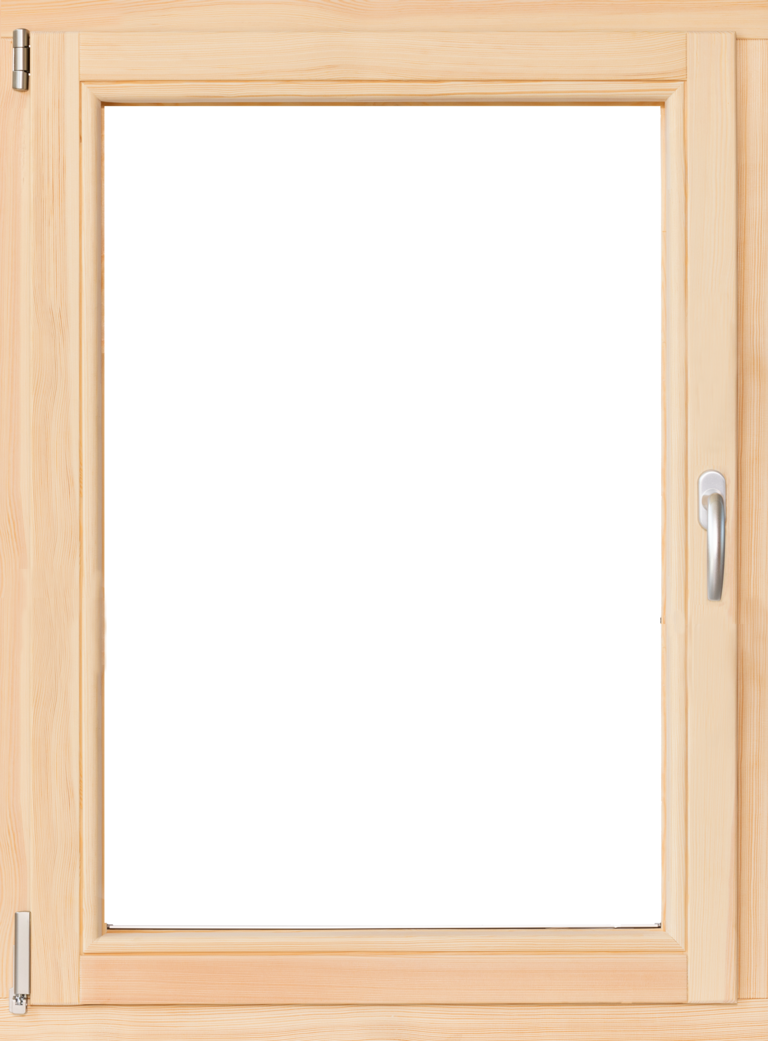 Okno drewniane sosnowe 3-szybowe fasadowe LM 90 O15 865x1135 mm rozwierno-uchylne lewe do wewnątrz Lupol
