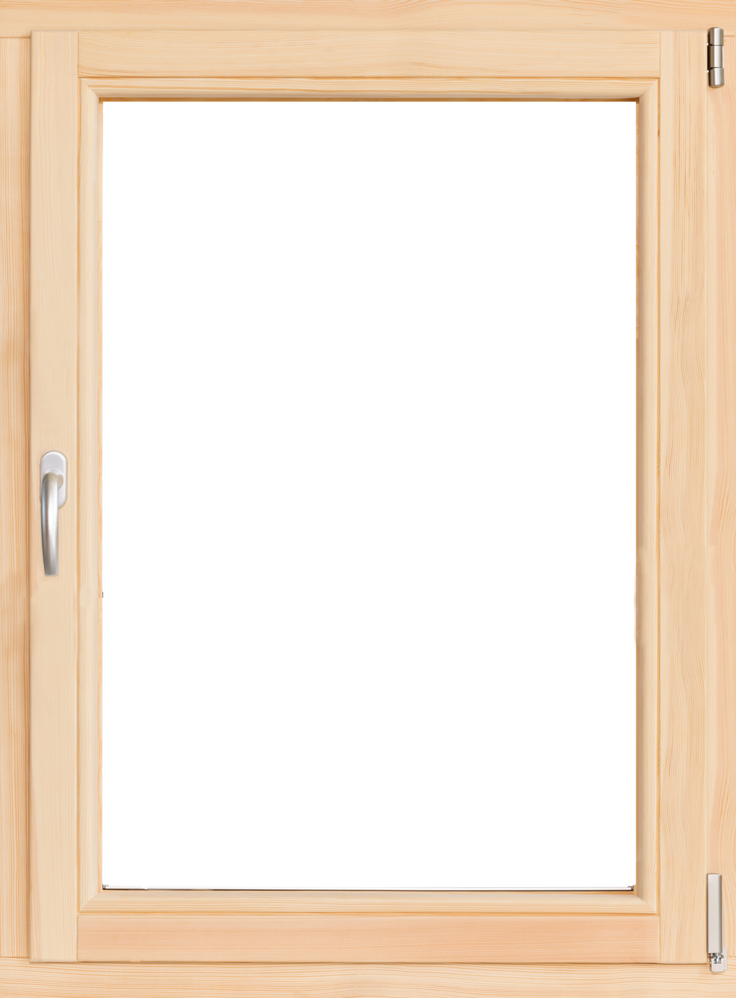 Okno drewniane sosnowe 3-szybowe fasadowe LM 90 O14 865x1135 mm rozwierno-uchylne prawe do wewnątrz Lupol