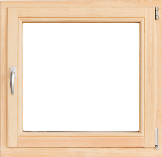 Okno drewniane sosnowe 3-szybowe fasadowe LM 90 O5 865x835 mm rozwierno-uchylne prawe do wewnątrz Lupol