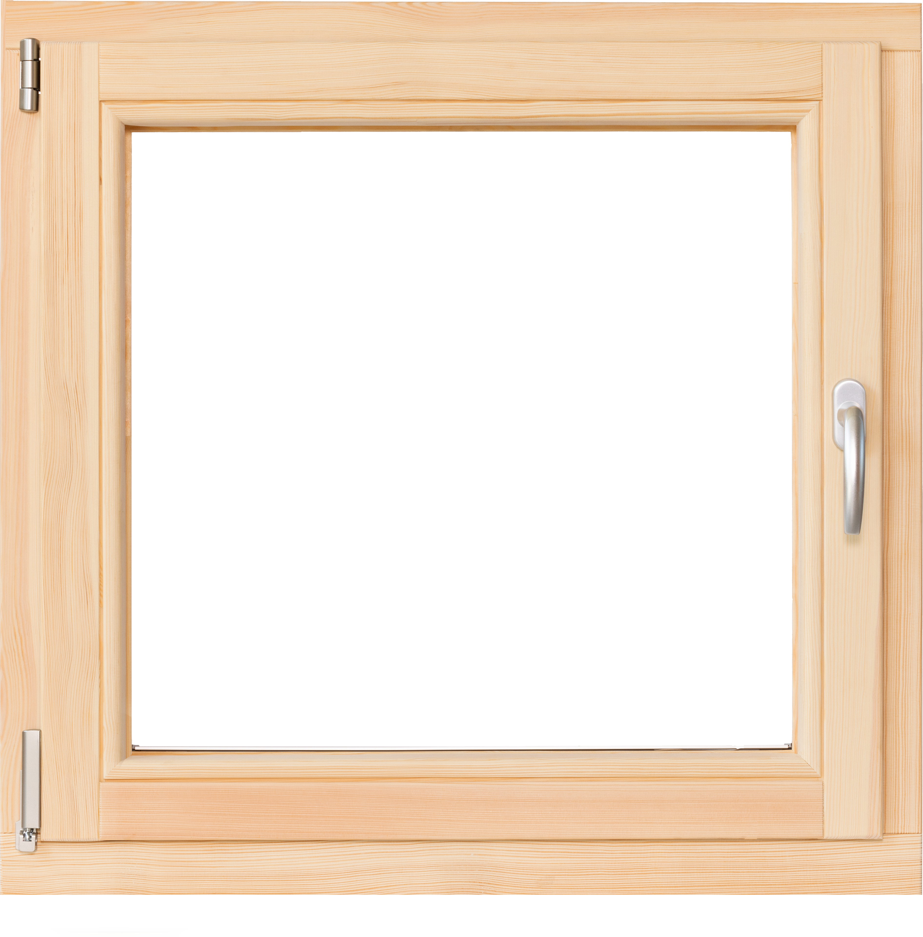 Okno drewniane sosnowe 3-szybowe fasadowe LM 90 O5 865x835 mm rozwierno-uchylne lewe do wewnątrz Lupol