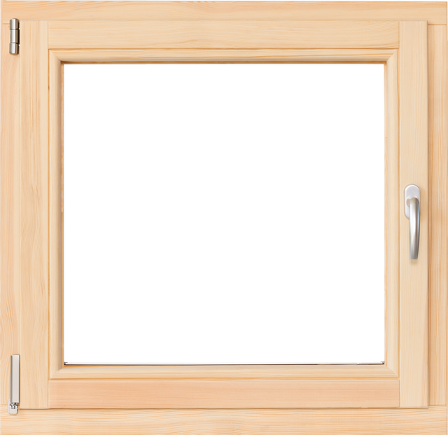 Okno drewniane sosnowe 2-szybowe fasadowe O5 865x835 mm rozwierno-uchylne lewe do wewnątrz Lupol