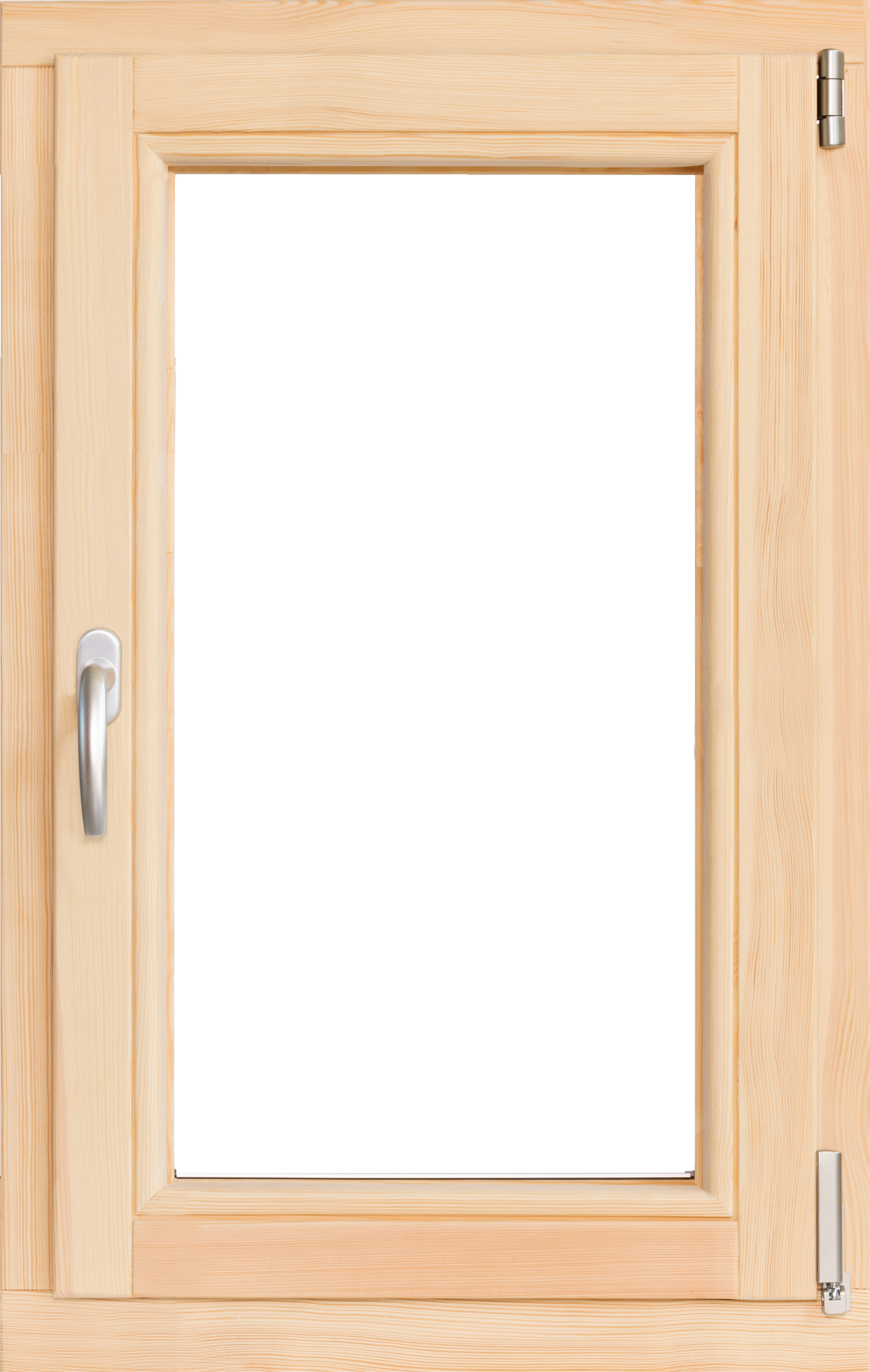 Okno drewniane 2-szybowe fasadowe O4 565x835 mm rozwierno-uchylne do wewnątrz prawe Lupol