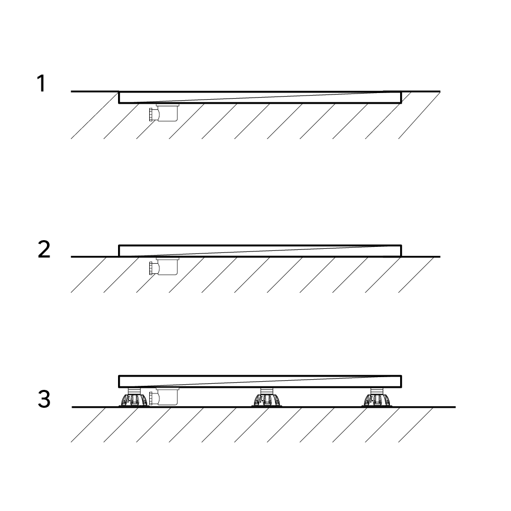Installazione del piatto doccia Remix Sensea - 2