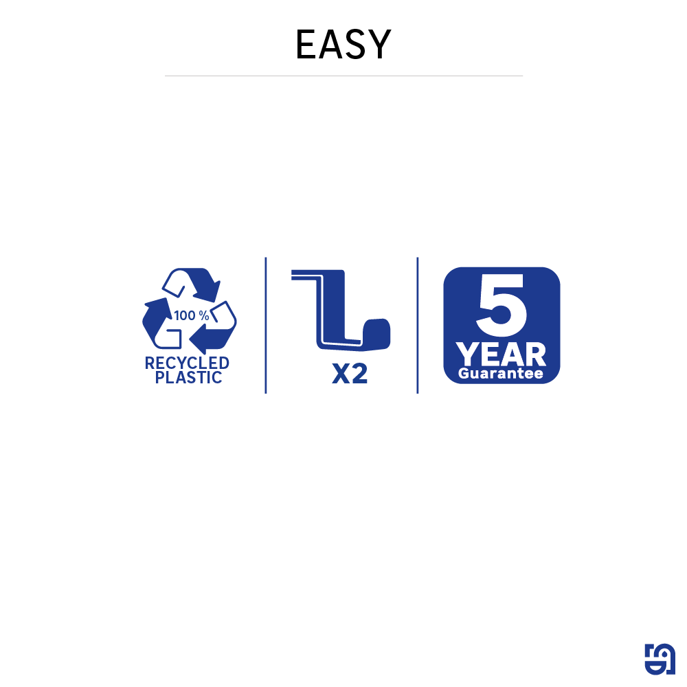 Etagère de douche blanche à suspendre au mitigeur easy SENSEA - 7