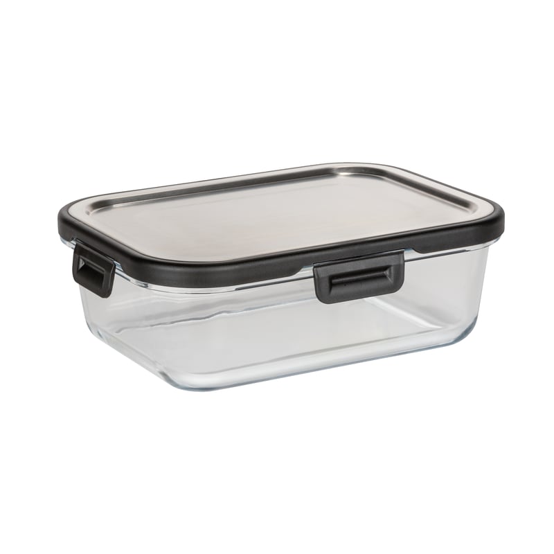 Pojemnik szklany na żywność Steel 1 litr