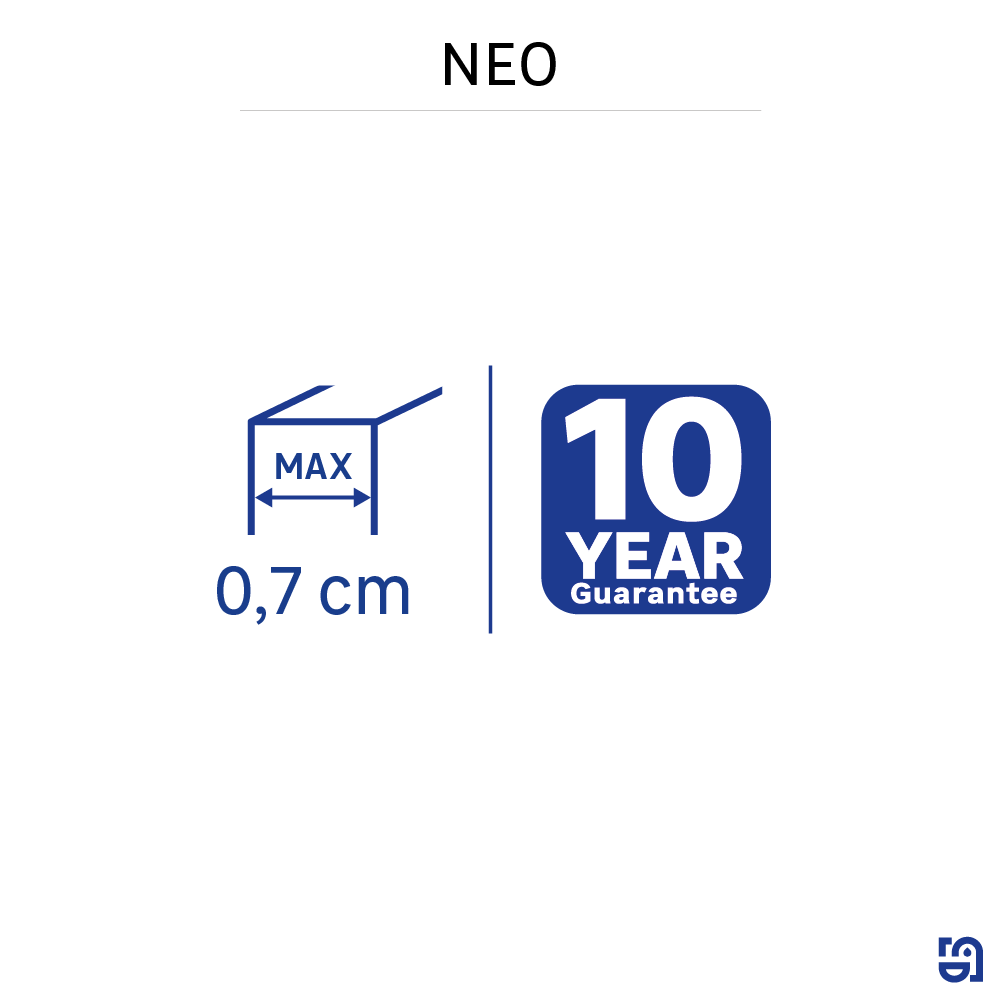 Raclette pour porte de douche à suspendre Neo noir - 6