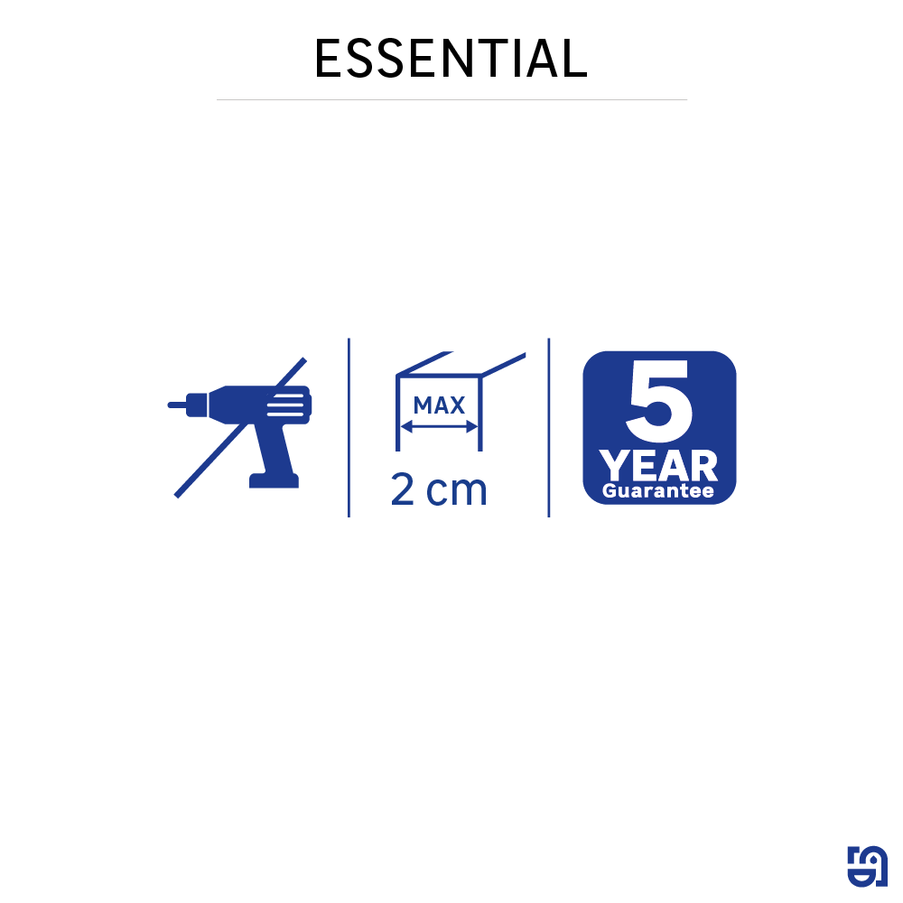 Cesto de duche para pendurar cromado Essential Sensea - 8