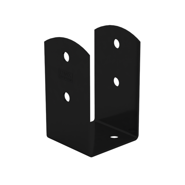 Podstawa słupa 71x71x120 mm PSOL 70 czarna Domax
