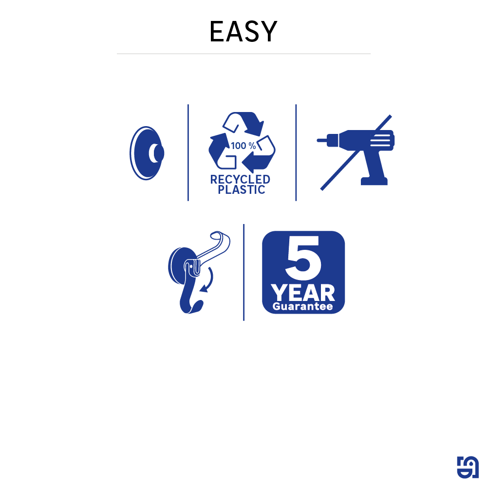 Cabide com ventosa branco Easy Sensea - 7