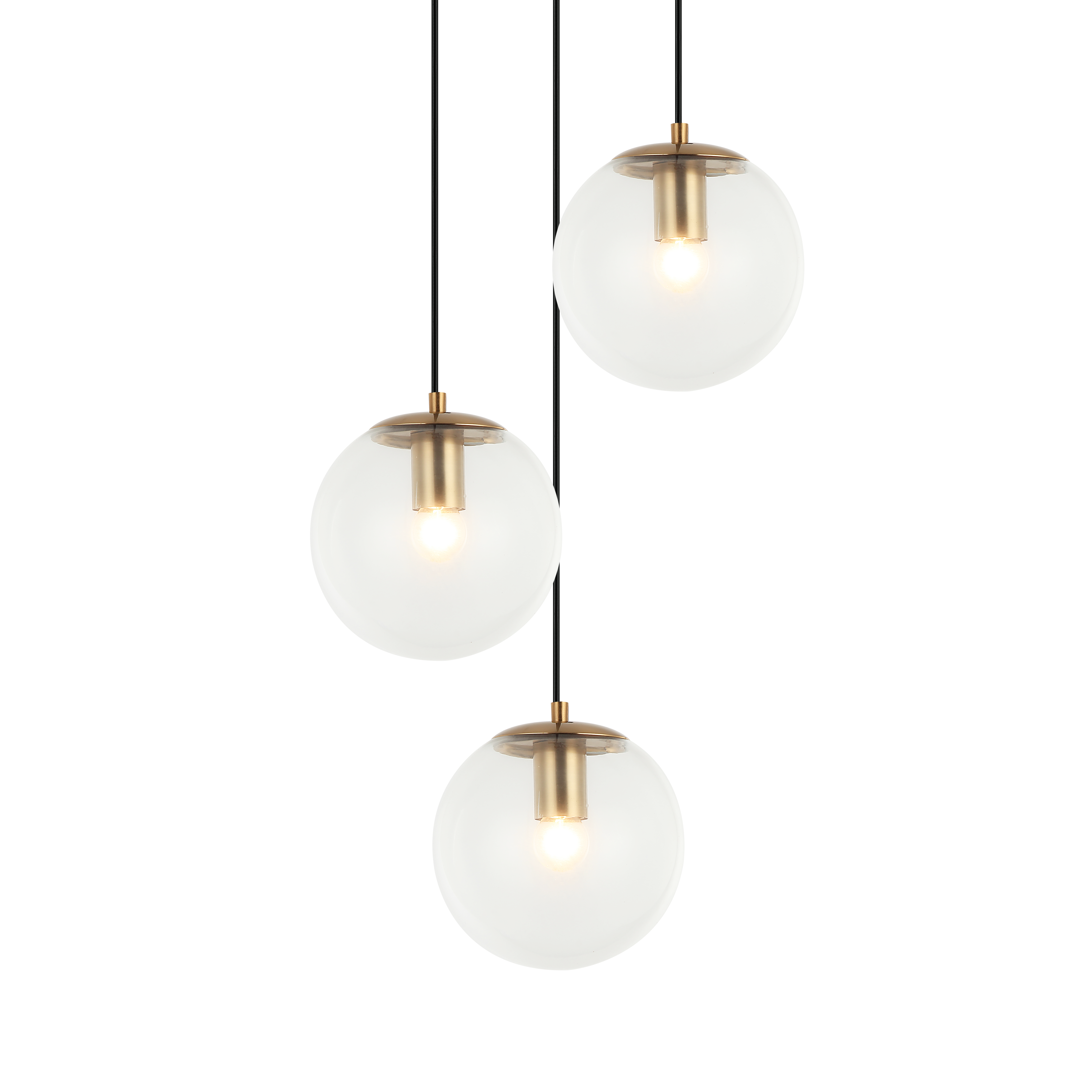 Lampa wisząca Sarpo złota 3 x E27 Italux - 4