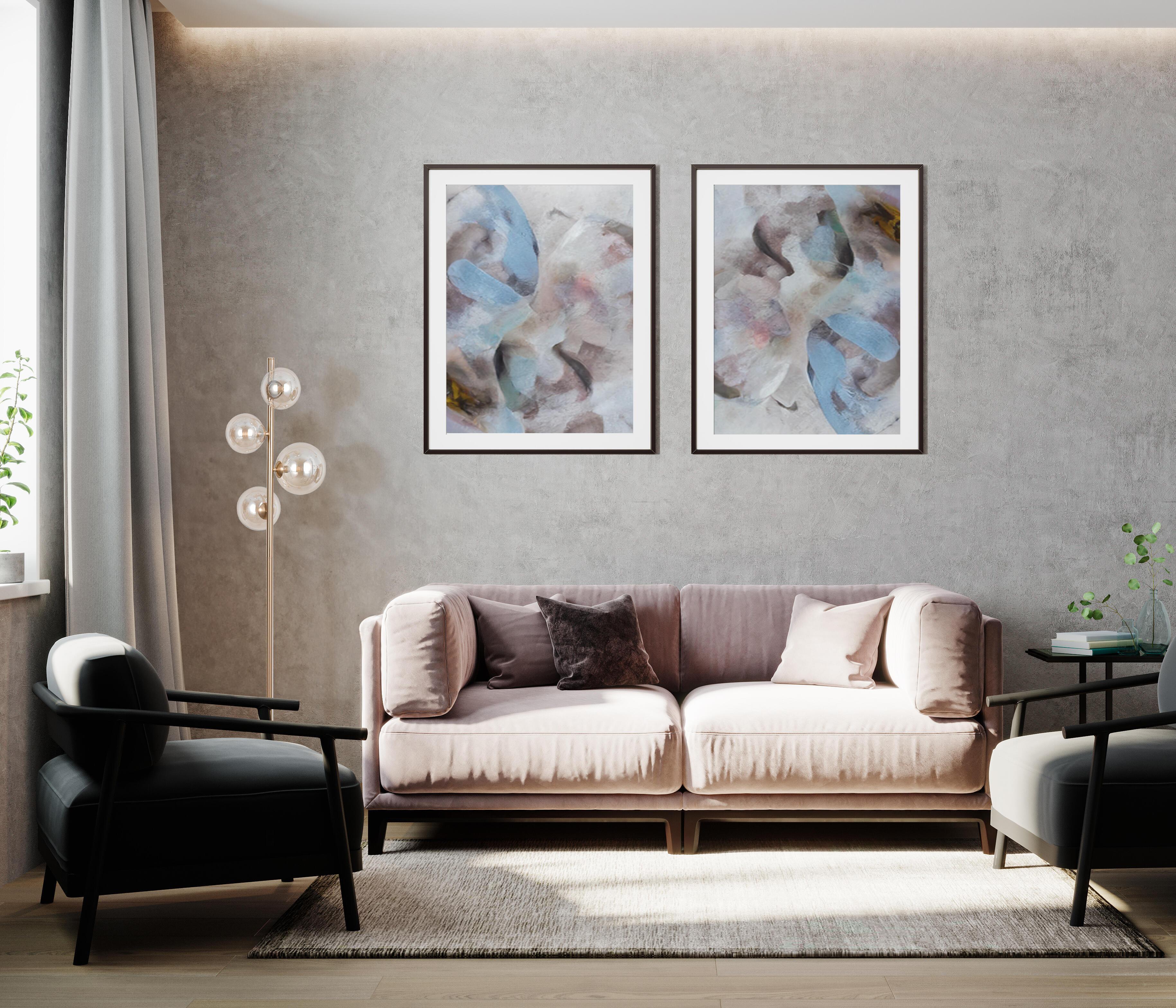 Lampa podłogowa Canello bursztyn 4 x G9 Italux - 3