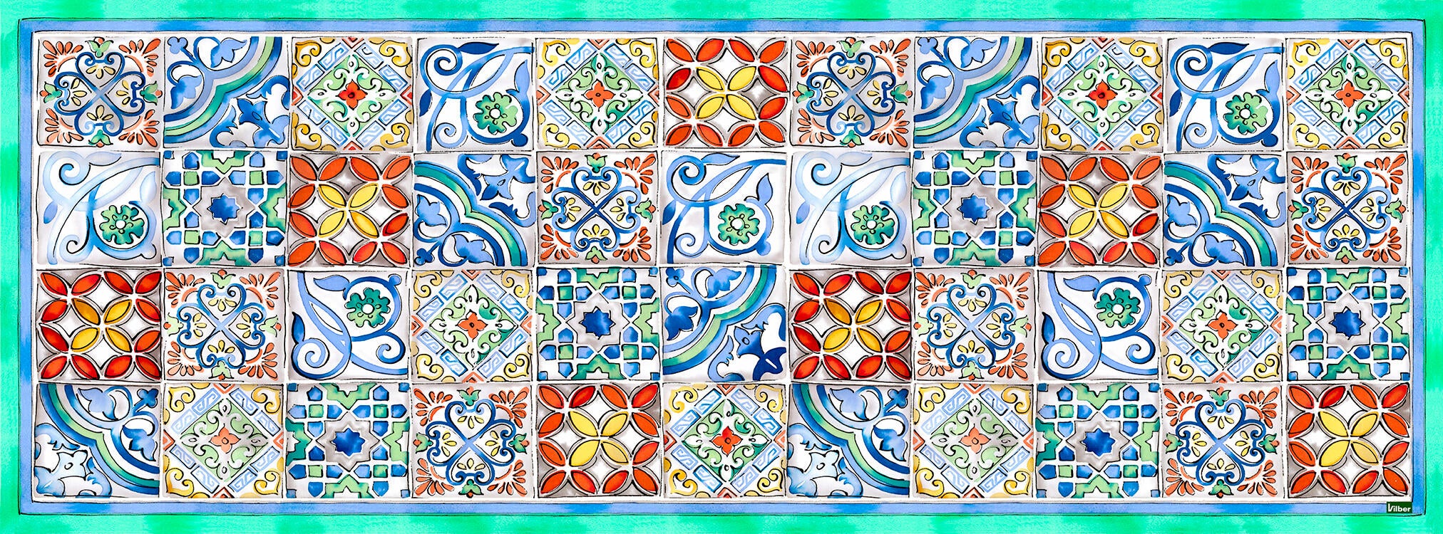 Alfombra vinílica de interior verona 52x140 cm