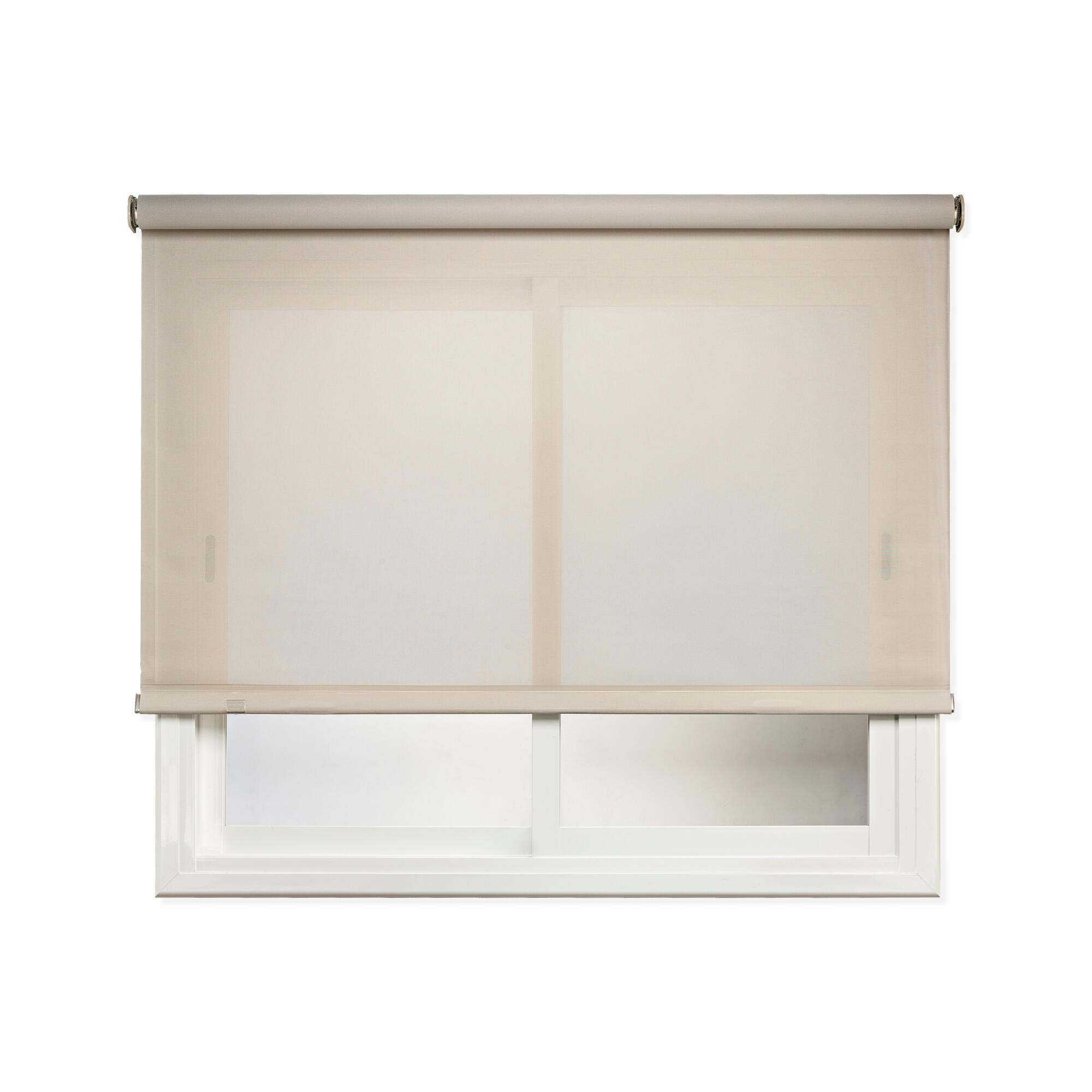 Estor enrollable screen 5% térmico con cadena Industry pvc liso beige de 135x250cm - 14