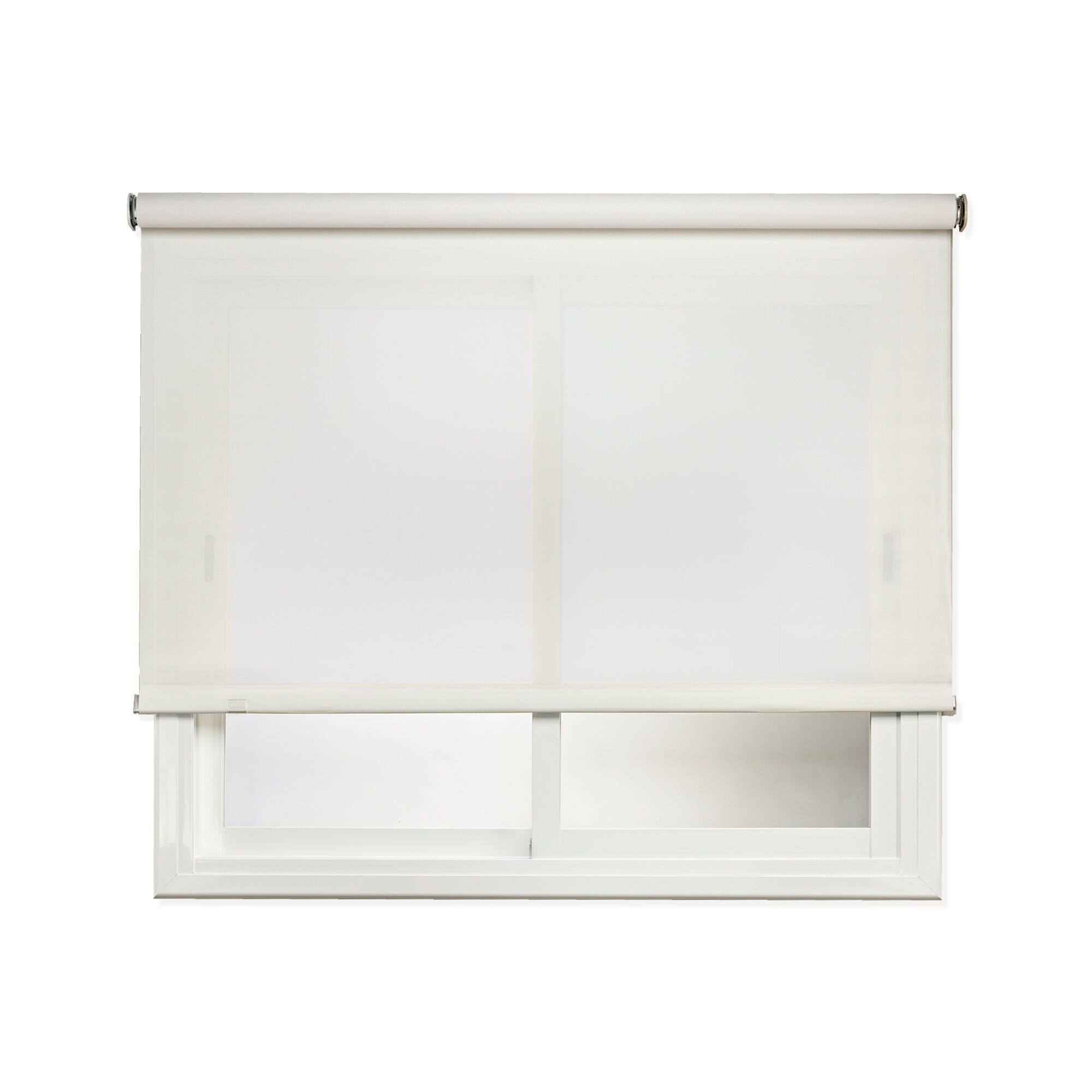 Estor enrollable screen 5% térmico con cadena Industry pvc liso blanco de 120x250cm - 6