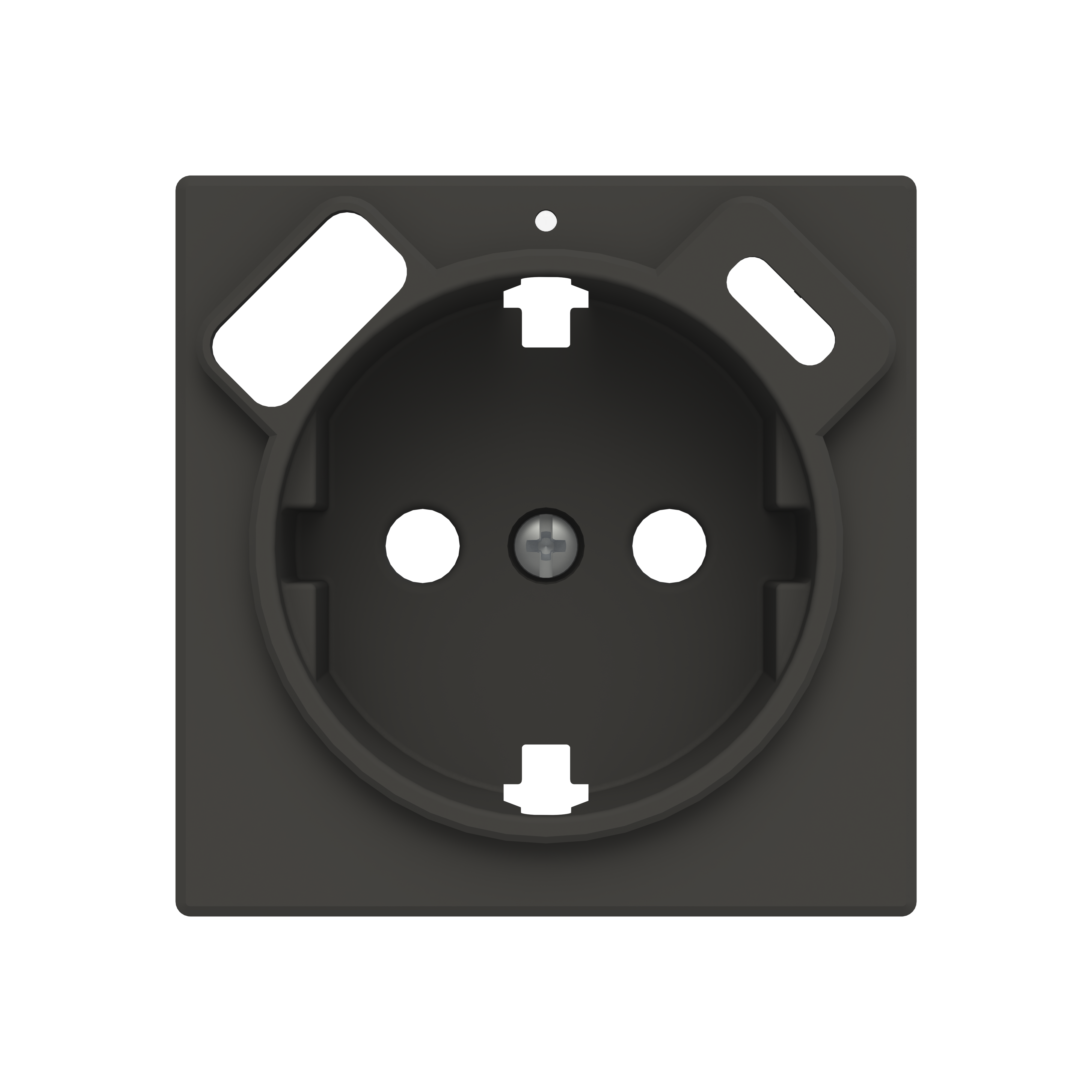 Tapa de enchufe con toma de tierra y 2xusb niessen sky negra