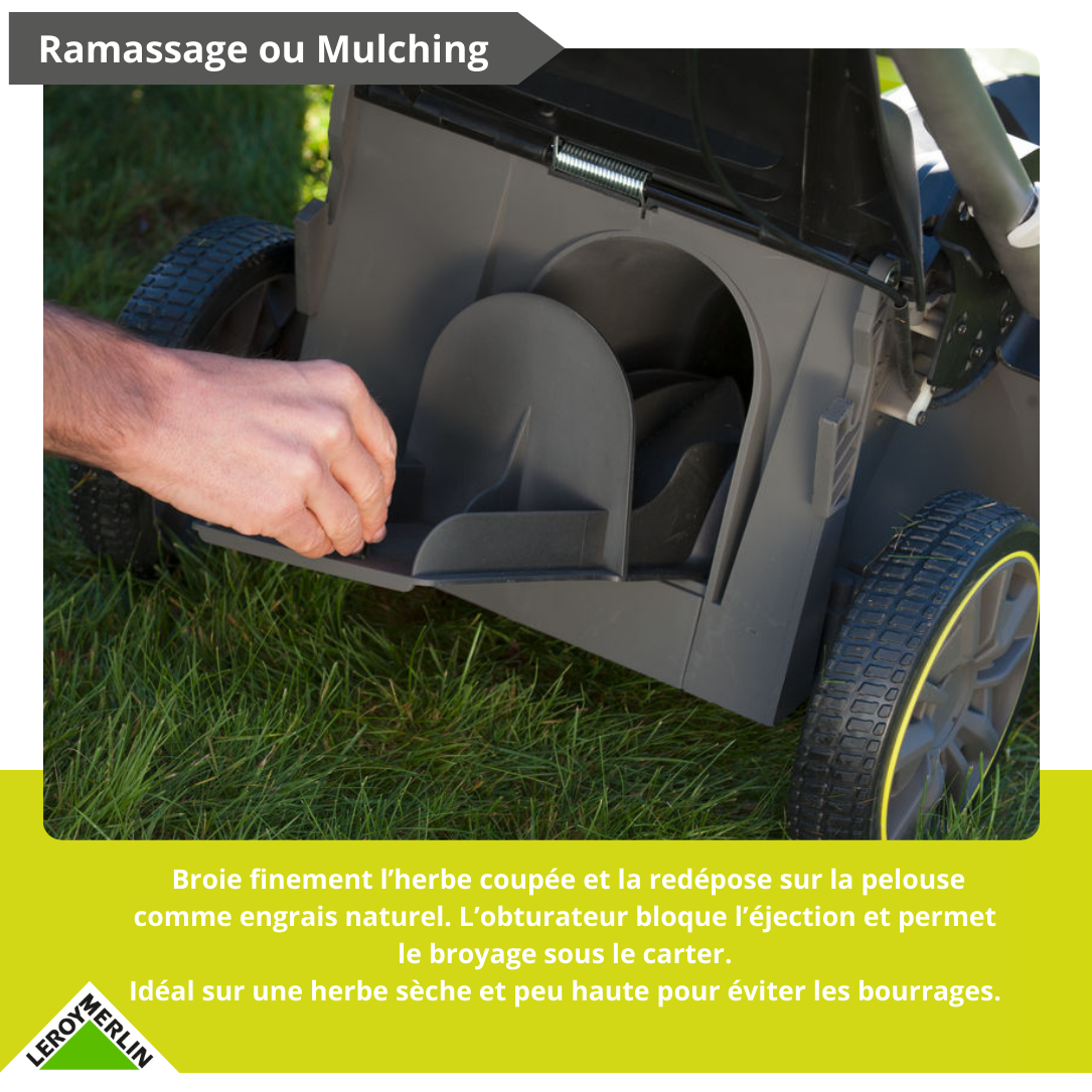 Tondeuse sur batterie RYOBI Rlm36x41h60pg 36V, 40cm, 1 batterie 6Ah - 8