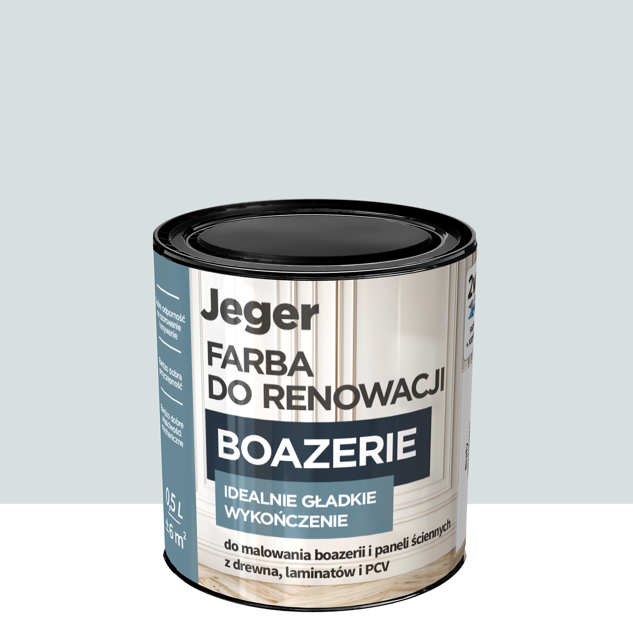Farba do renowacji boazerii Porcelanowy 0.5 l Jeger