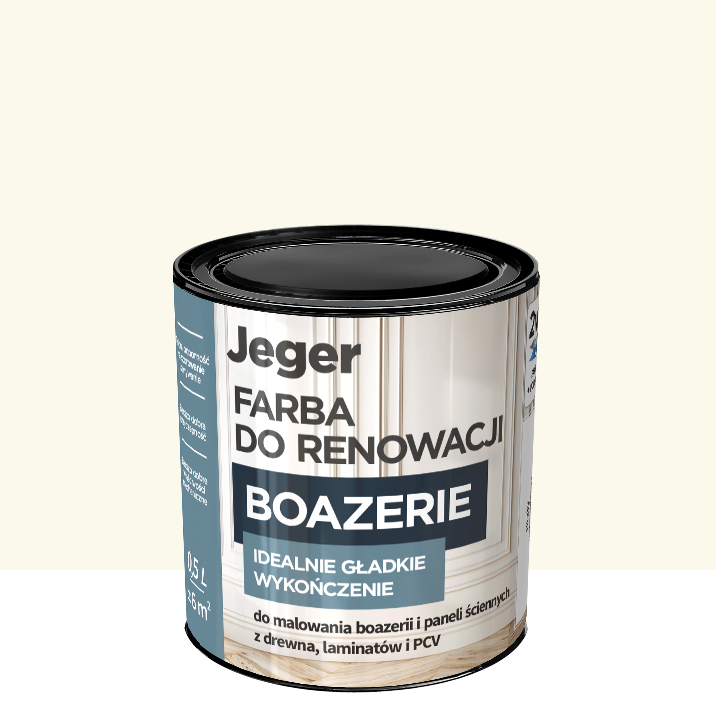Farba do renowacji boazerii Opal 0.5 l Jeger