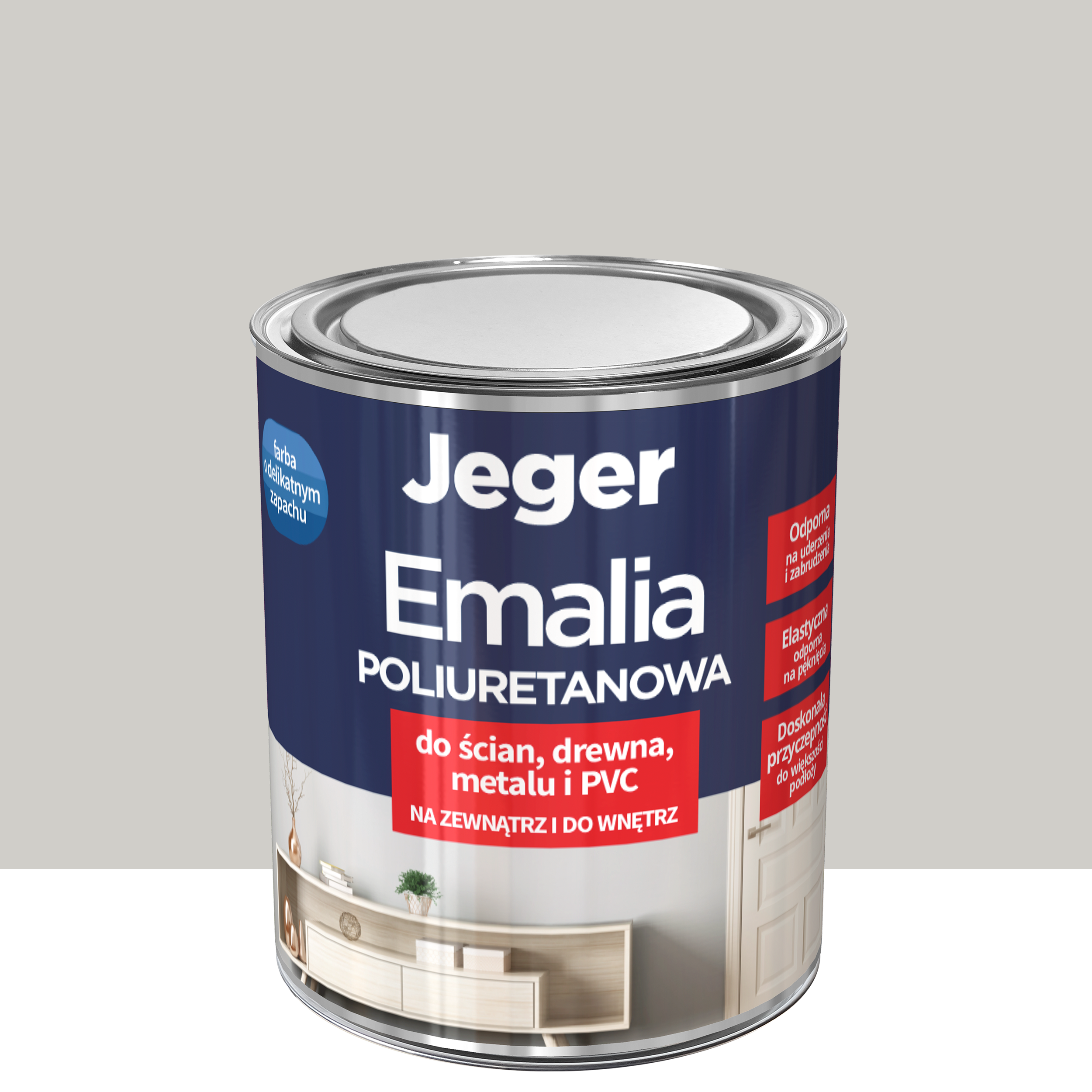 Emalia poliuretanowa Premium Granit półmat 0.5 l Jeger