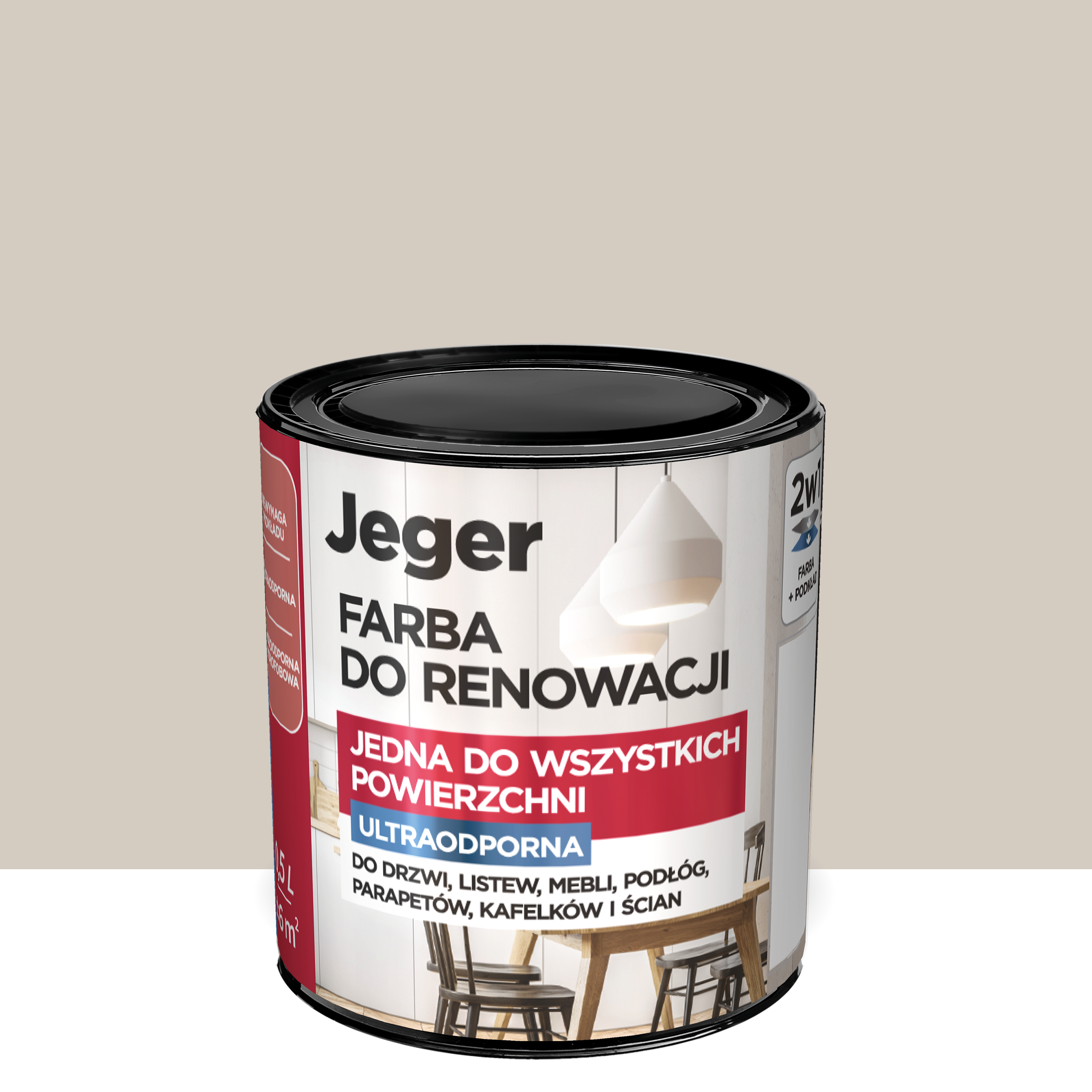 Farba do renowacji do wszystkich powierzchni Beżowy 0.5 l Jeger