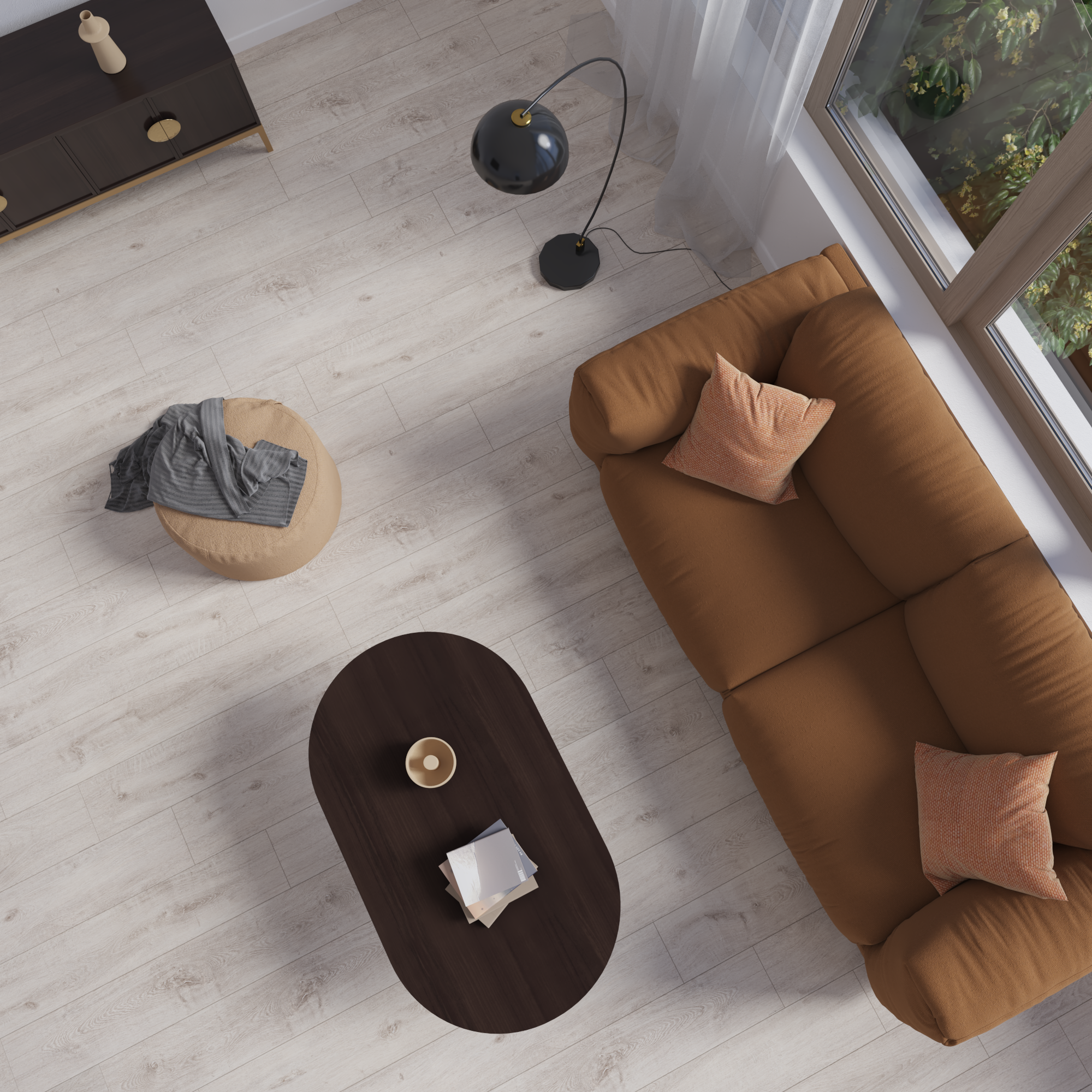 Panele podłogowe laminowane AC4 8 mm Artens Sedański bielone drewno - 2