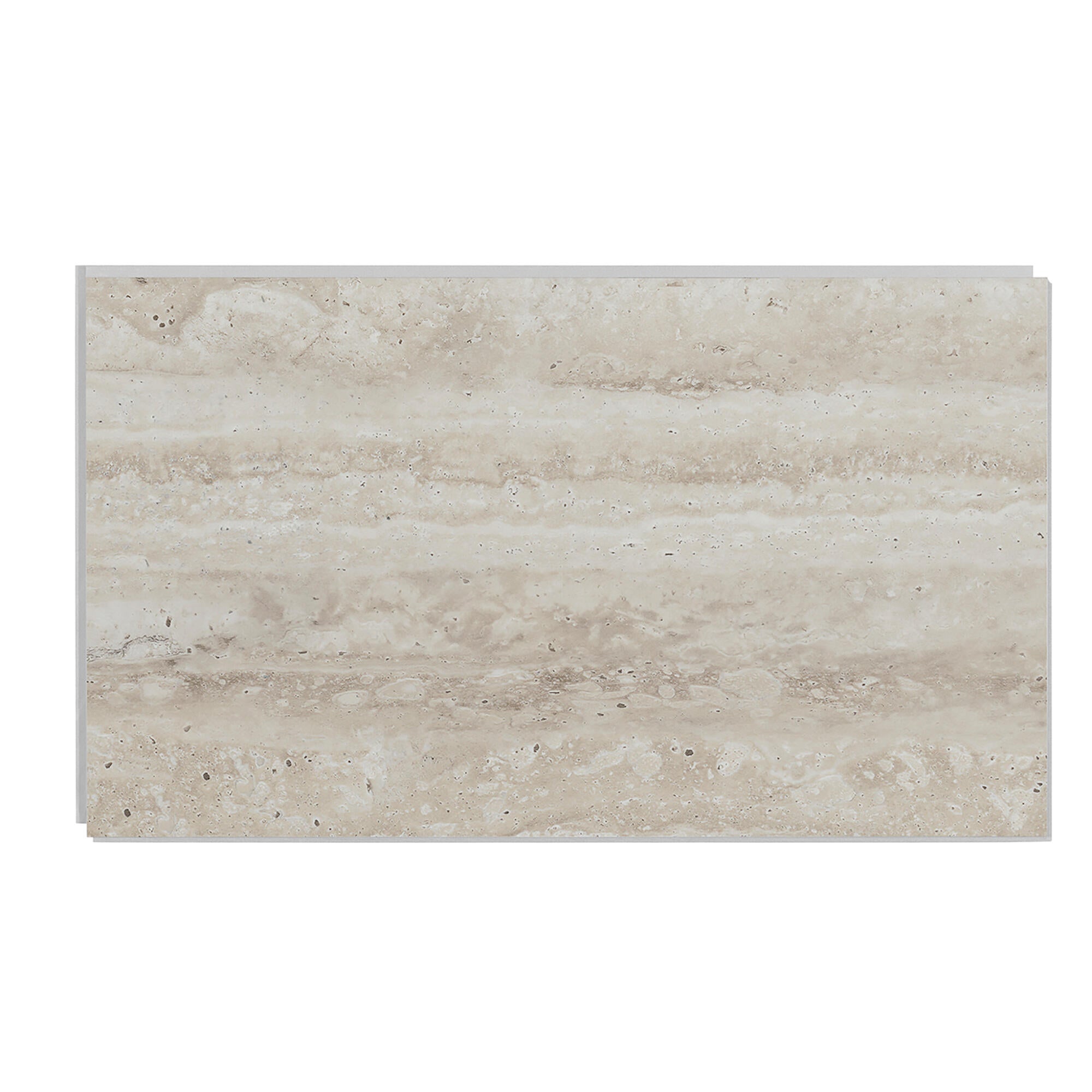 Revestimiento de pared decorativo efecto mármol de PVC serie Dumawall+ Travertino beige de 65x37,5cm - 2