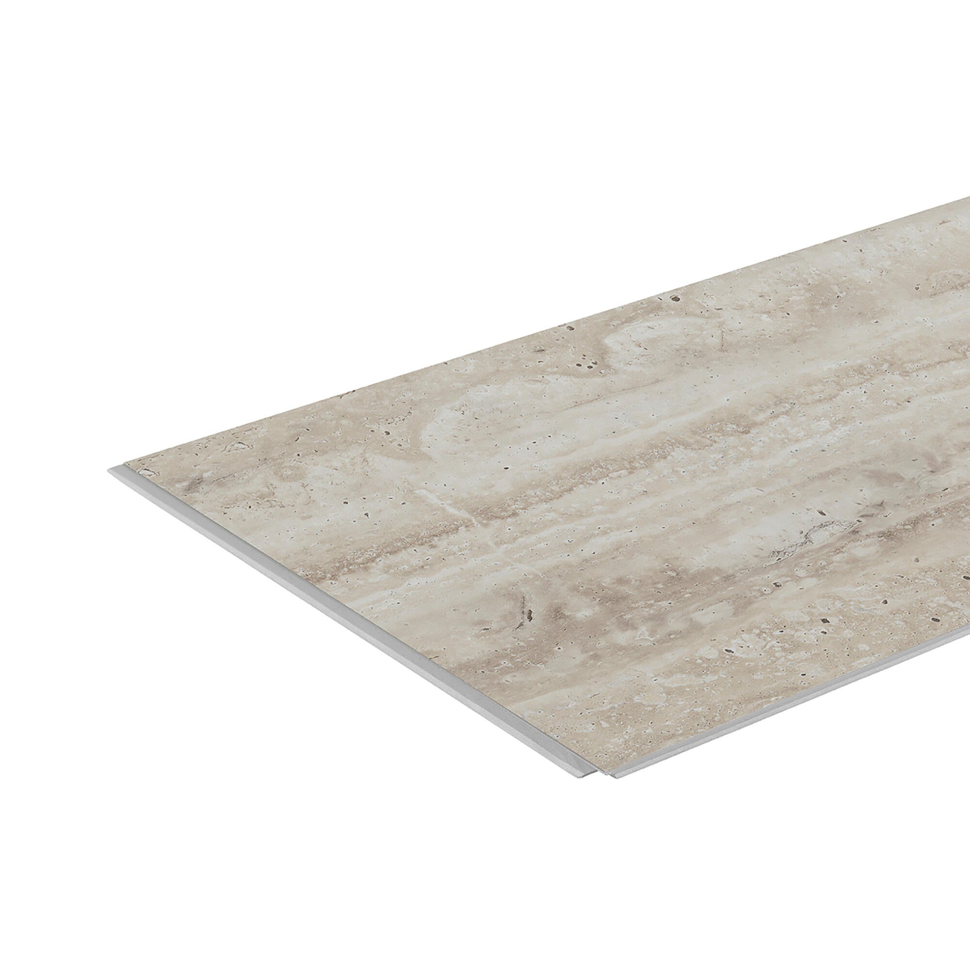 Revestimiento de pared decorativo efecto mármol de PVC serie Dumawall+ Travertino beige de 65x37,5cm - 3