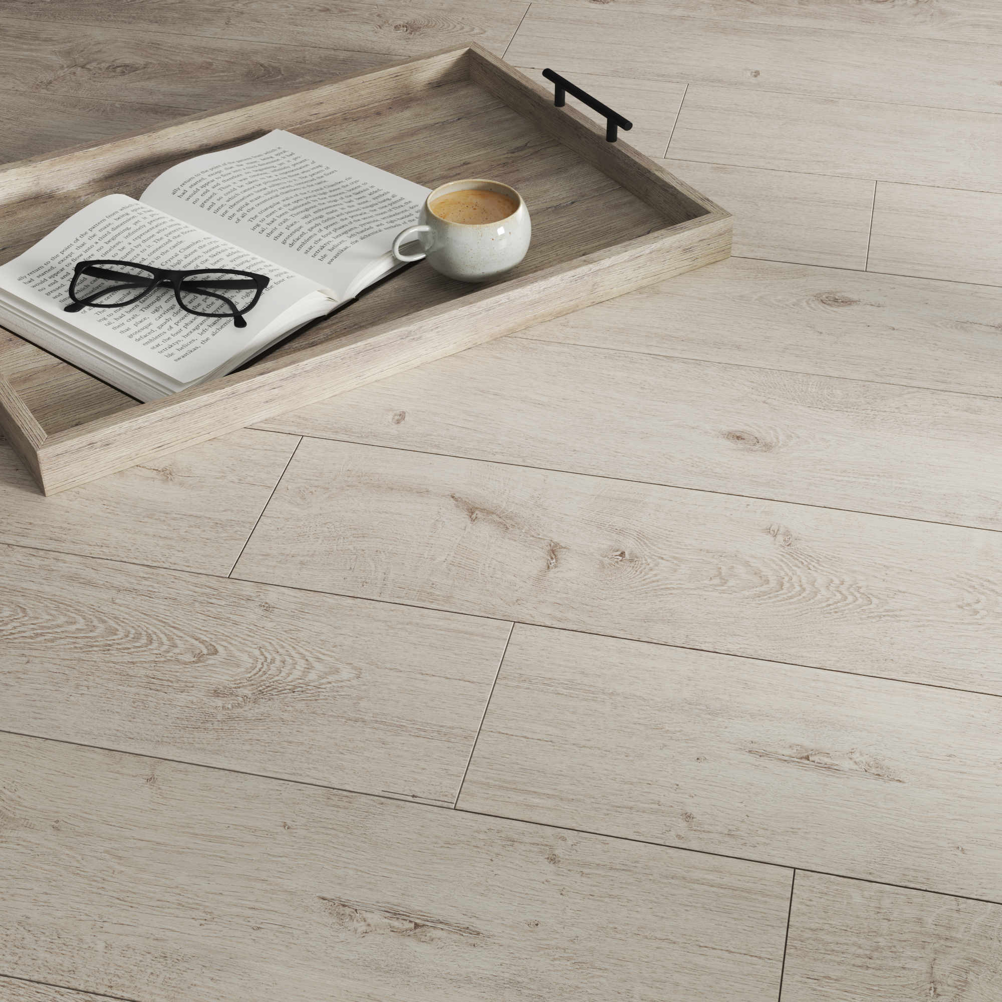 Panele podłogowe laminowane AC4 8 mm Artens Sedański bielone drewno - 5