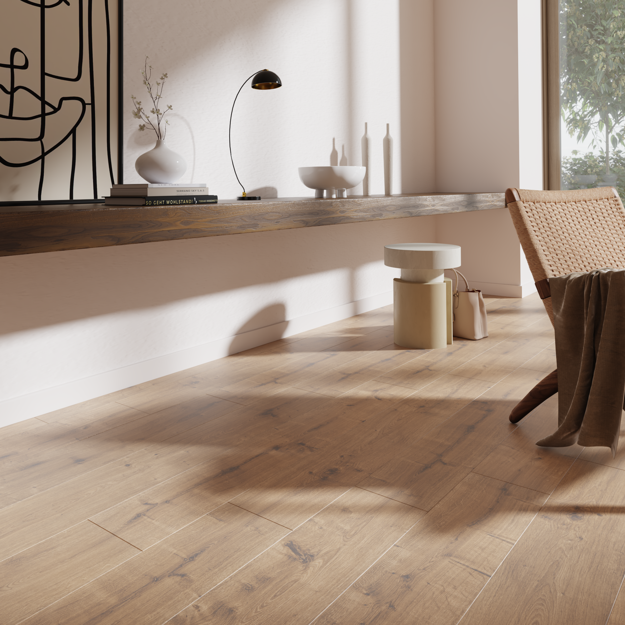 Panele podłogowe laminowane wodoodporne AC5 8 mm Artens Belgrave 2 struktura naturalnego drewna - 4