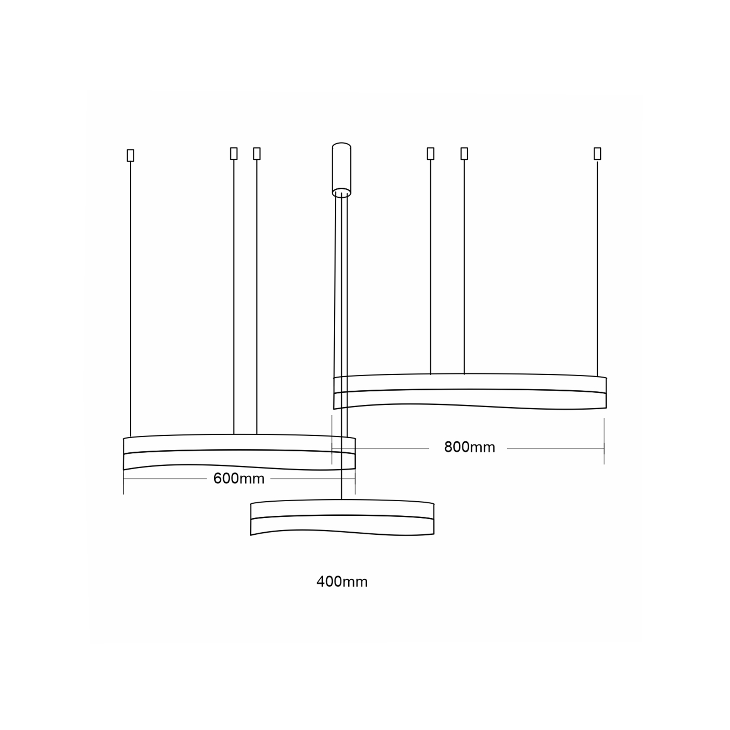 Lampa wisząca Preciosa złota 158 W LED Eko Light - 3