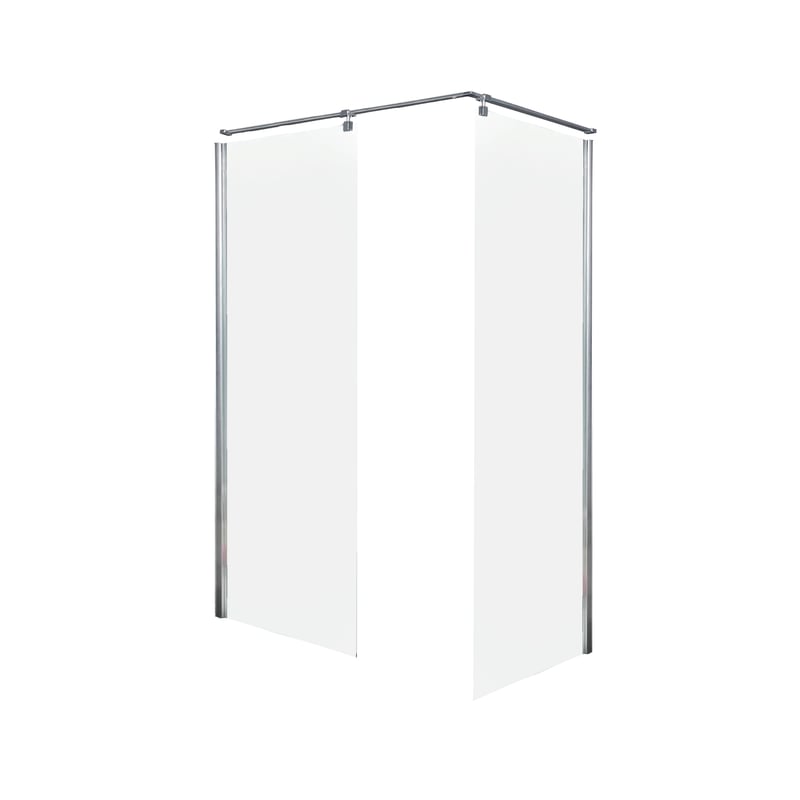 Kabina prysznicowa narożna prostokątna Prime 130x90x205 cm chromowana Sea-Horse