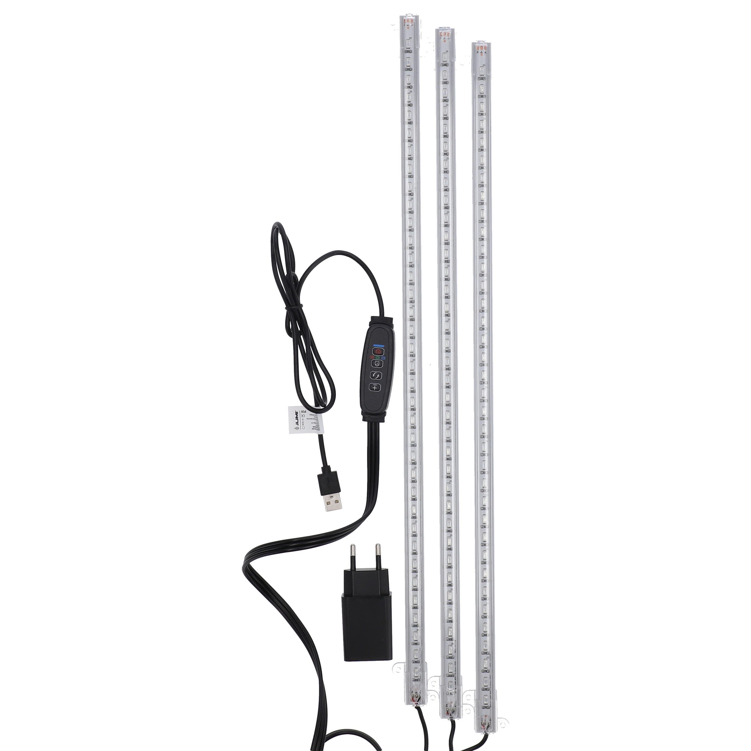 Lampa do uprawy roślin LED 3 x 50 cm 24 W USB + ZAS