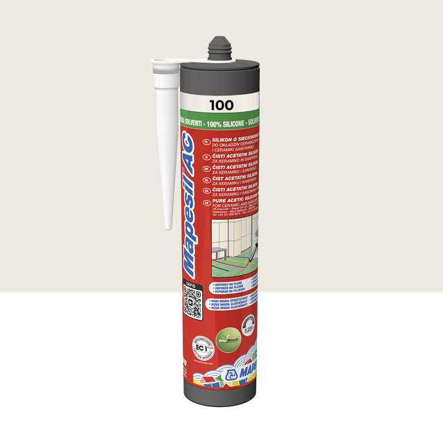 Silikon sanitarny  Mapesil AC 100 310 ml Biały Mapei