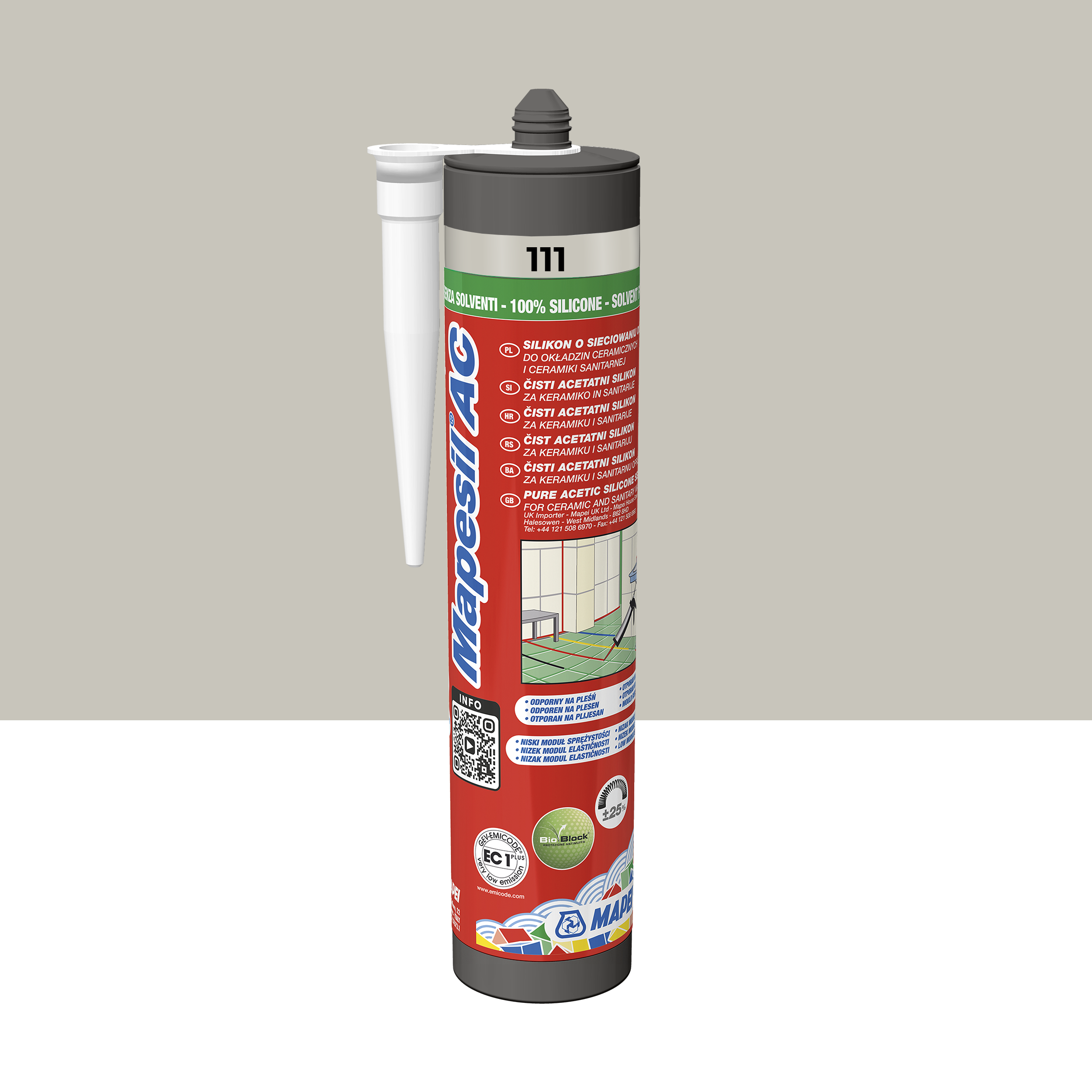 Sigillante Siliconico Mapei Mapesil LM Per Pietra - Colore Grigio/110, Per Giunti Resistenti E Flessibili - Foto 9