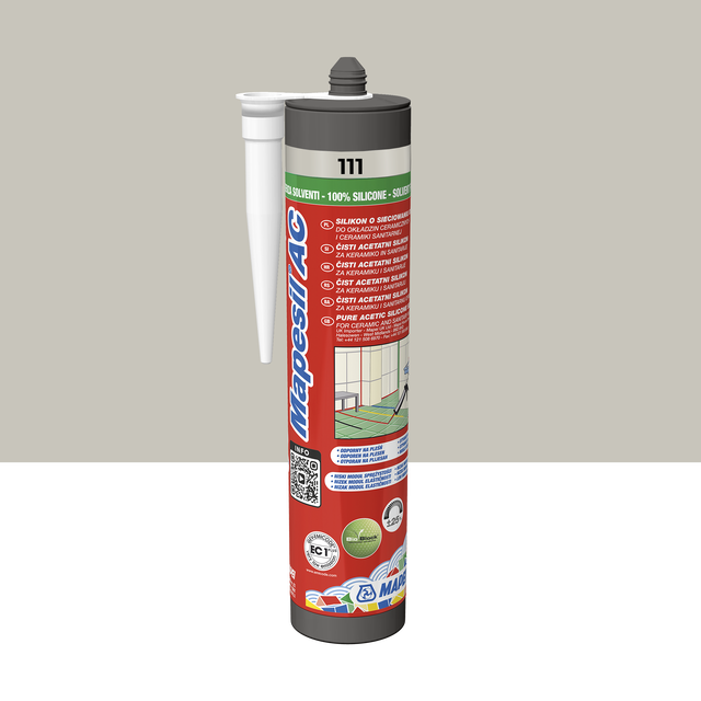 Silikon sanitarny  Mapesil AC 111 310 ml Srebrny Mapei