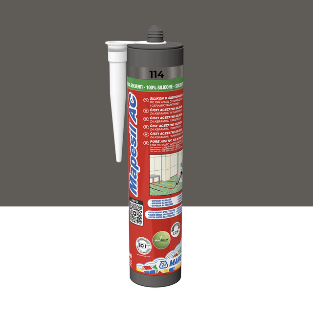 Silikon sanitarny  Mapesil AC 114 310 ml Antracytowy Mapei