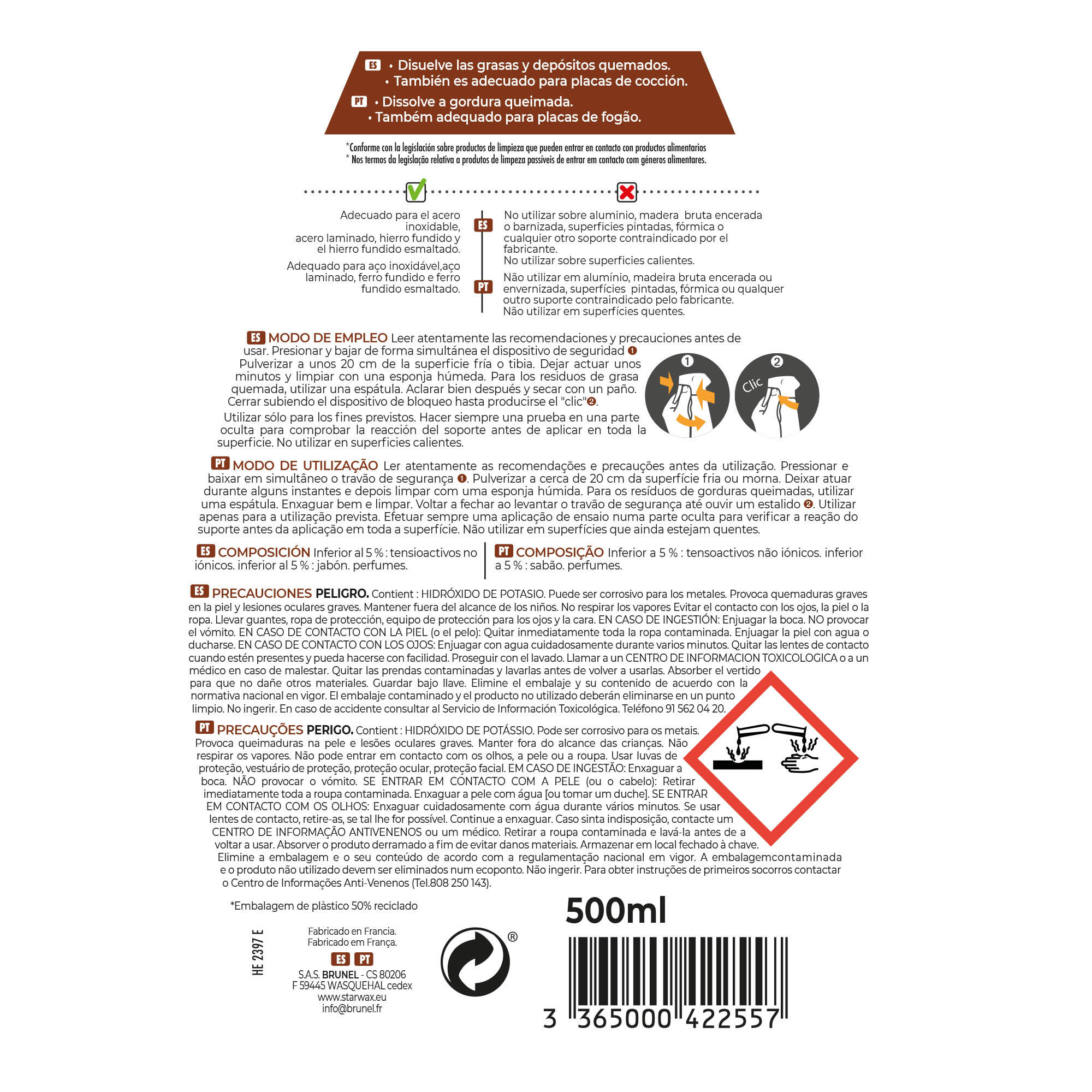 Limpa barbecues STARWAX 500ML - 4