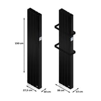 EMISOR CERÁMICO VERTICAL 1000W HJM NEGRO - 3