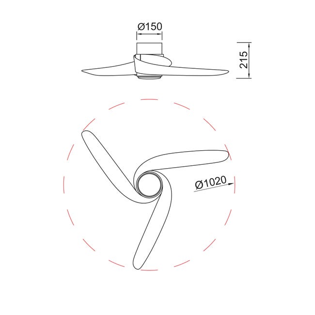 Ventilador de techo con luz silencioso DC con mando MANTRA Groenland blanco ø102 cm invierno/verano color luz regulable - 7
