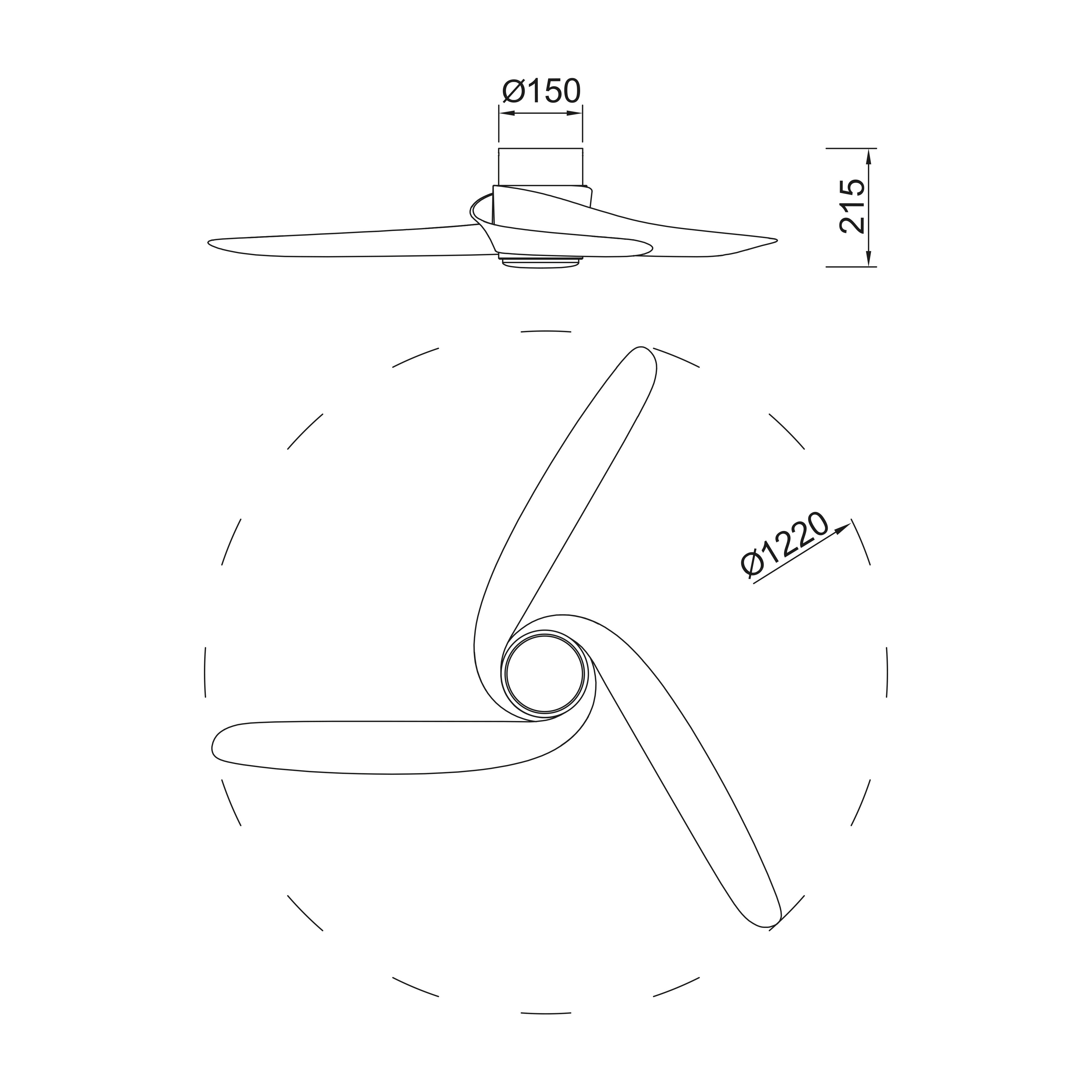 Ventilador de techo con luz silencioso DC Mantra Groenland blanco 122 cm - 10