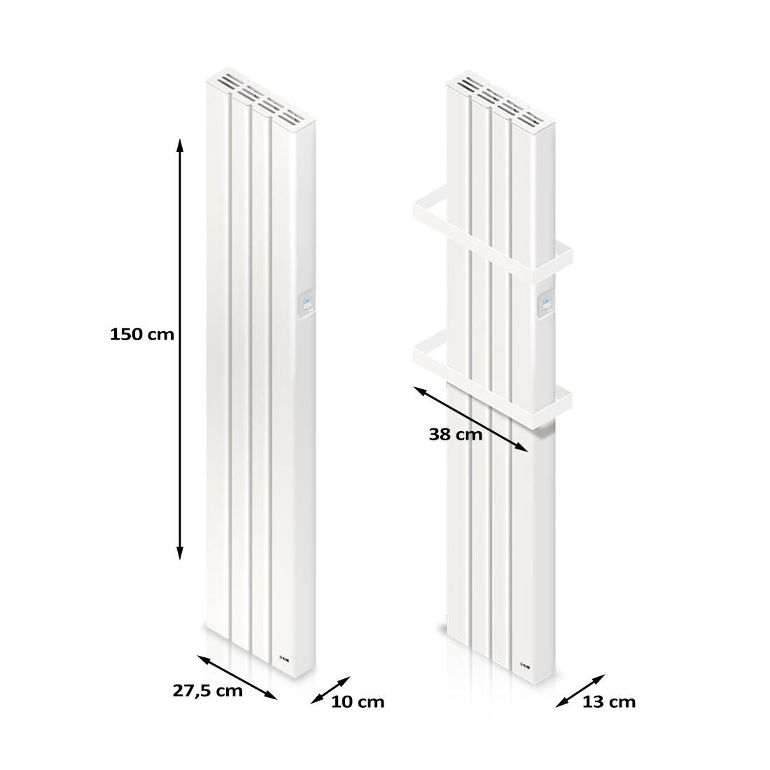 EMISOR CERÁMICO VERTICAL 1000W HJM BLANCO - 3