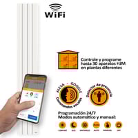 EMISOR CERÁMICO VERTICAL 1000W HJM BLANCO - 2