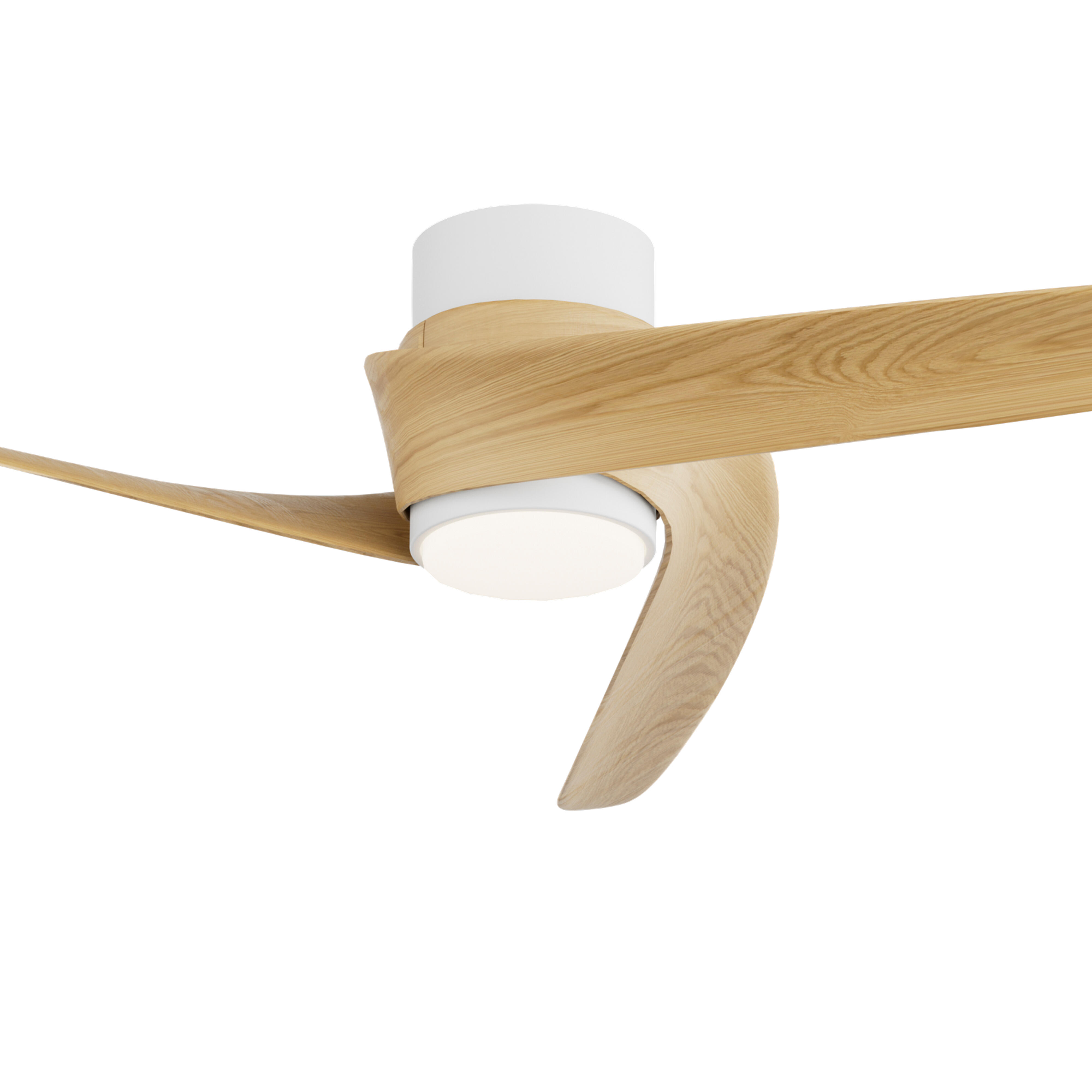 Ventilador de techo con luz silencioso DC 30W con mando WiFi ø102 cm Groenland MANTRA blanco y beige luz CCT 3 aspas| 8 velocidades| modo verano/invierno| brisa| recomendado para <13m² - 11