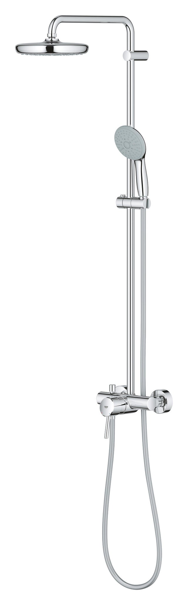 Conjunto de duche com torneira cromado 210 Grohe Start Clova