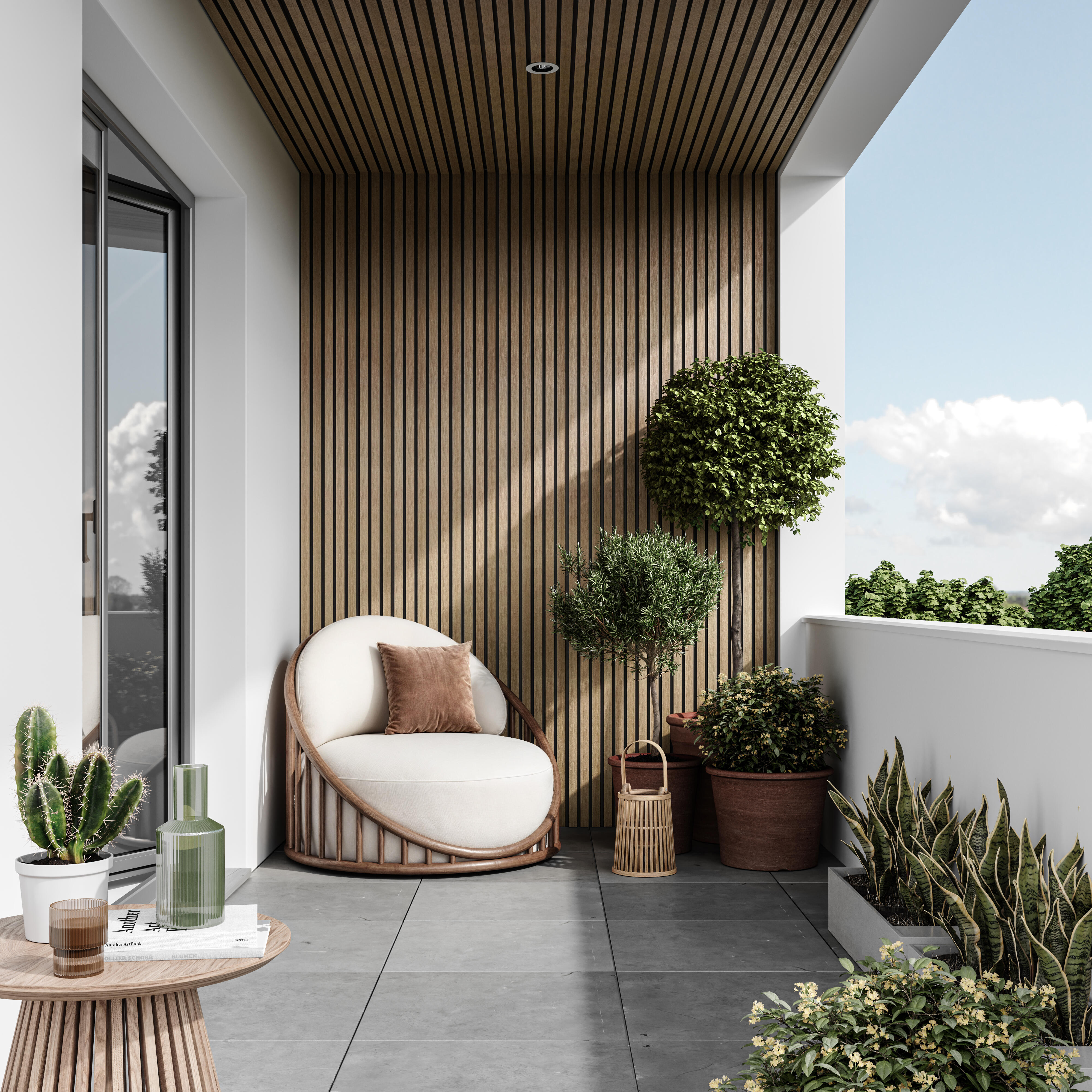 Revestimento exterior de composite ripado cedar com fundo preto minus 220X11.1cm 26mm DIOCO - 3
